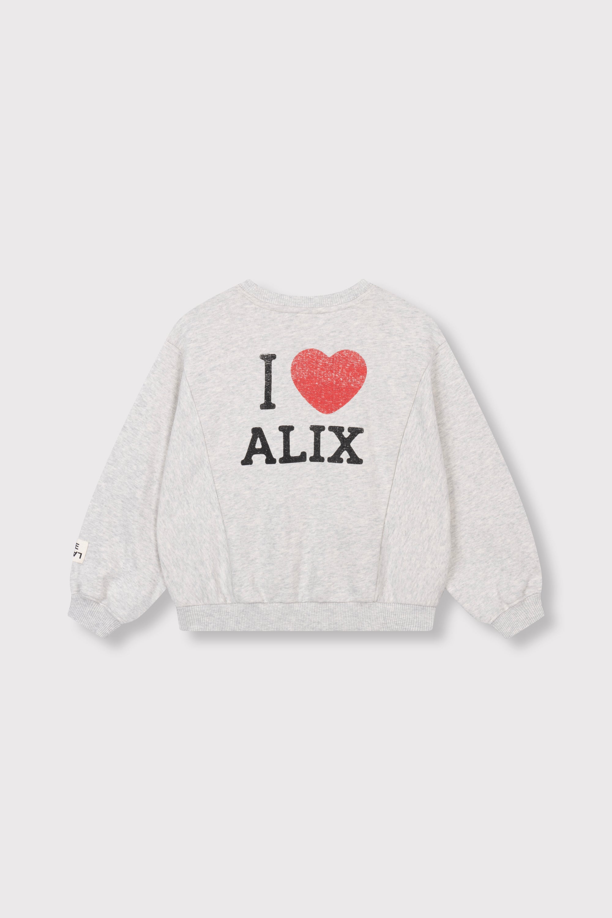 Alix Mini Knitted Batwing Sweater Light Grey Melange