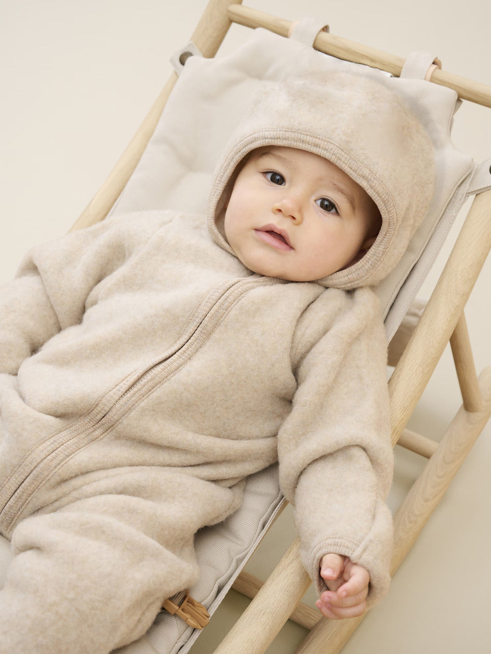 Hutteli hut baby suit camel melange