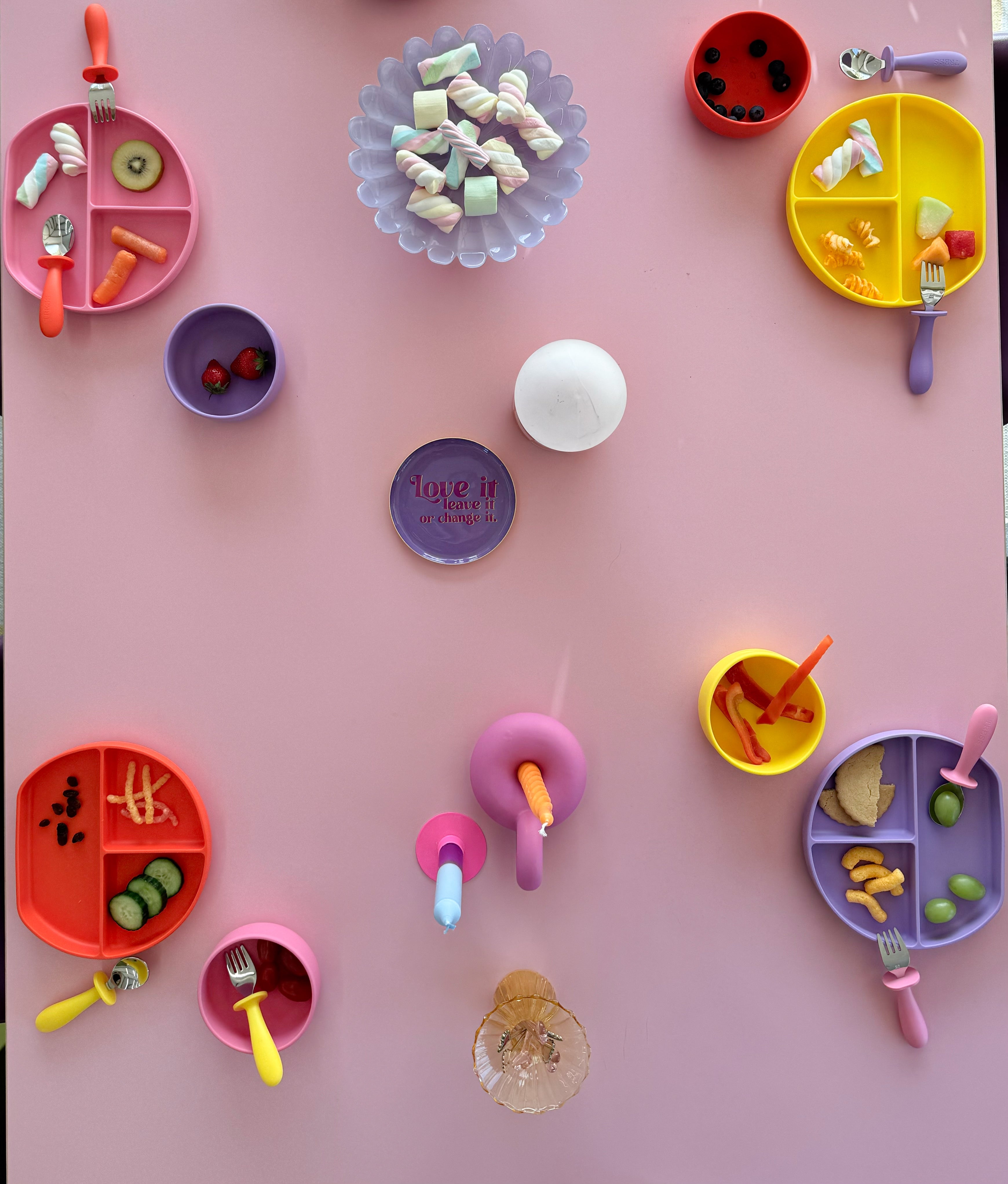Tress Silicone Spoon & Fork Happy Orange