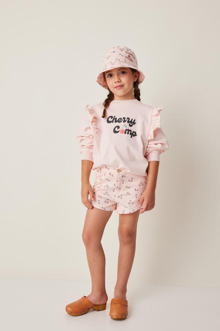 Tocoto Vintage Cherries Meisjes Short met Print