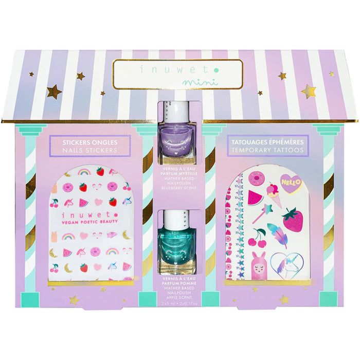 Inuwet My Little Beauty House | 2 Stuks Nagellak, Nagelstickers & Tattoo's