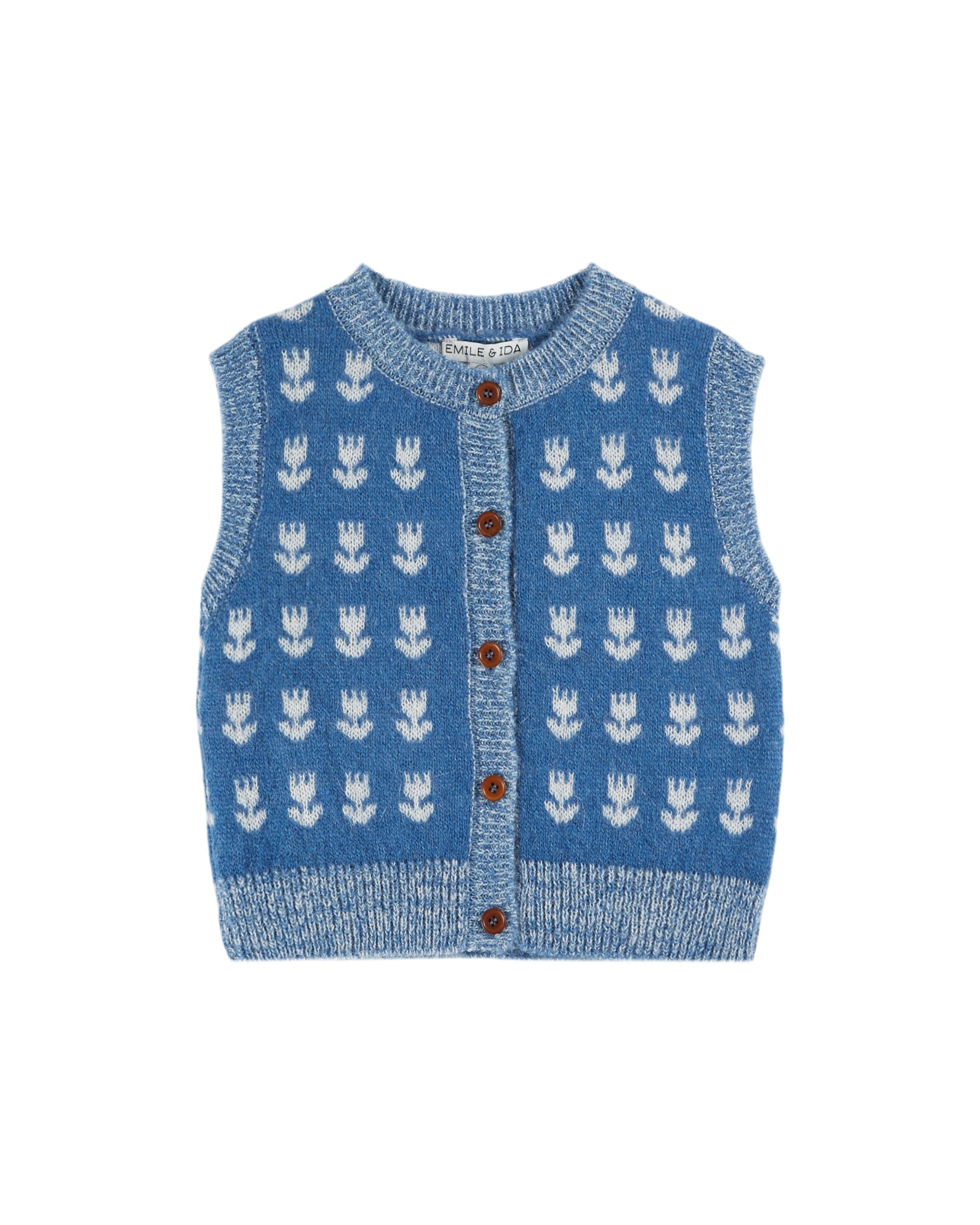 Emile & Ida Cardigan SS Manches Tulipes Gilet