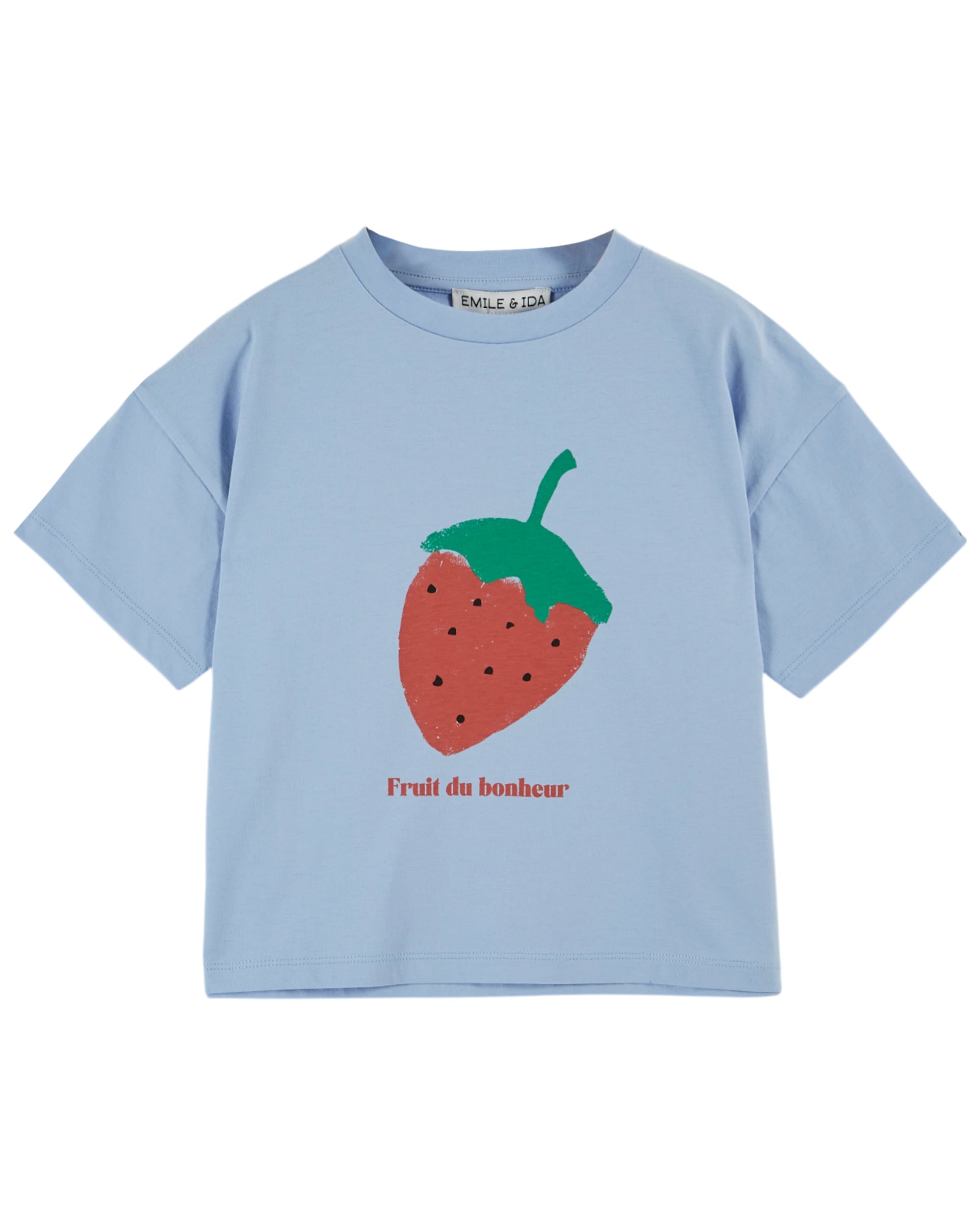 Emile & ida Blue Strawberry T-shirt