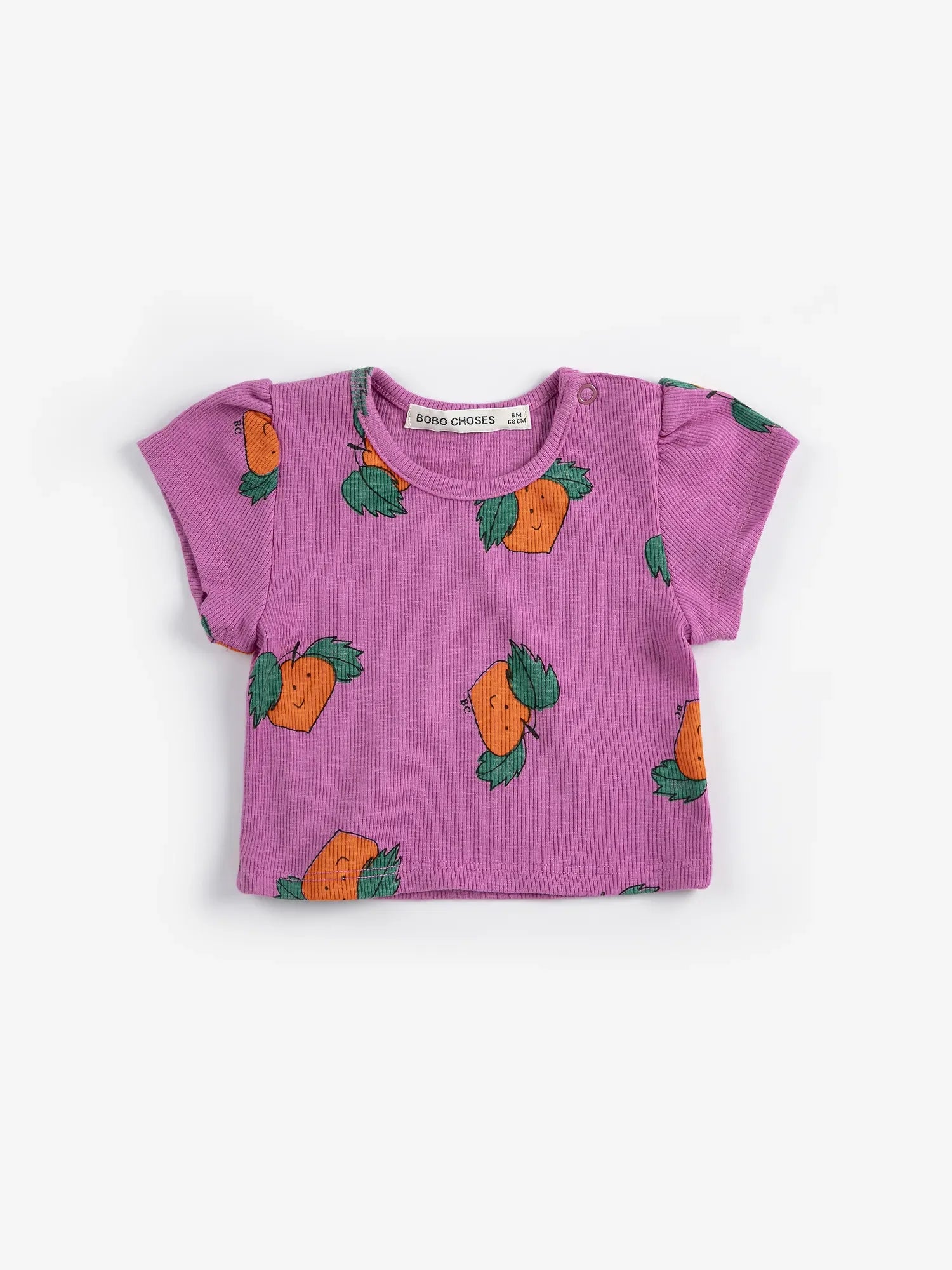 Bobo Choses Tangerine All Over Shirt Baby