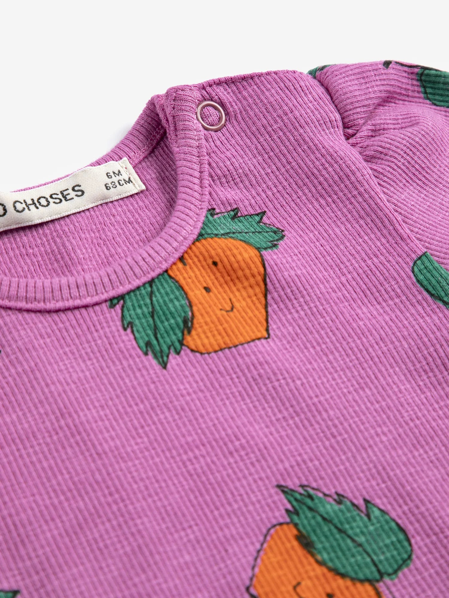 Bobo Choses Tangerine All Over Shirt Baby