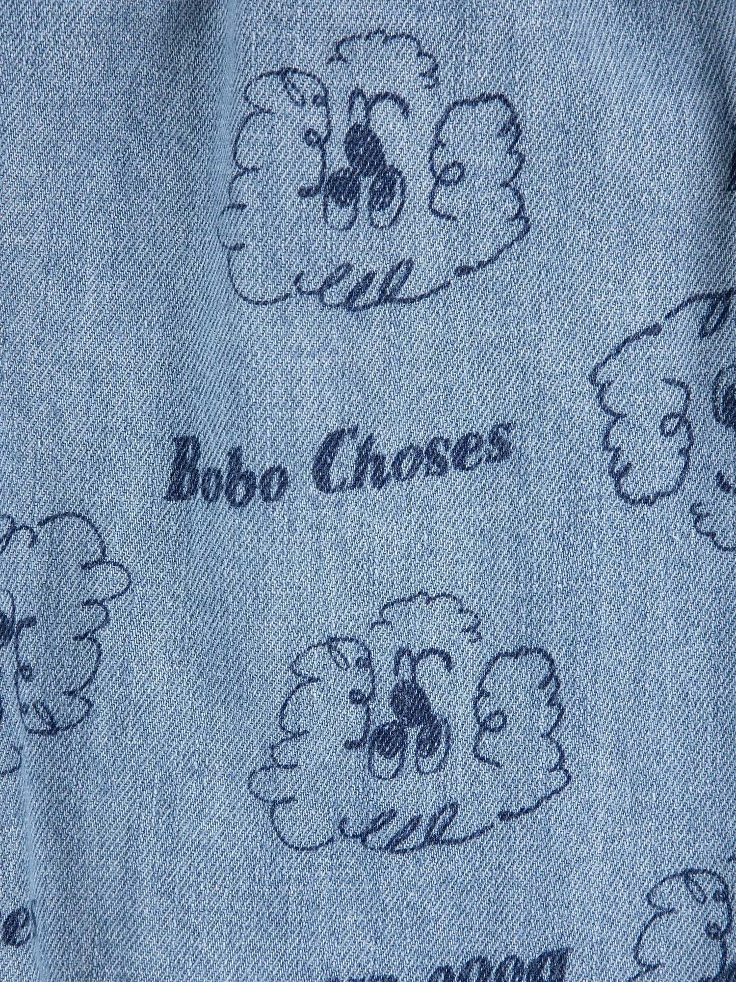 Bobo Choses Pickles The Dog All Over Denim Pants Baby