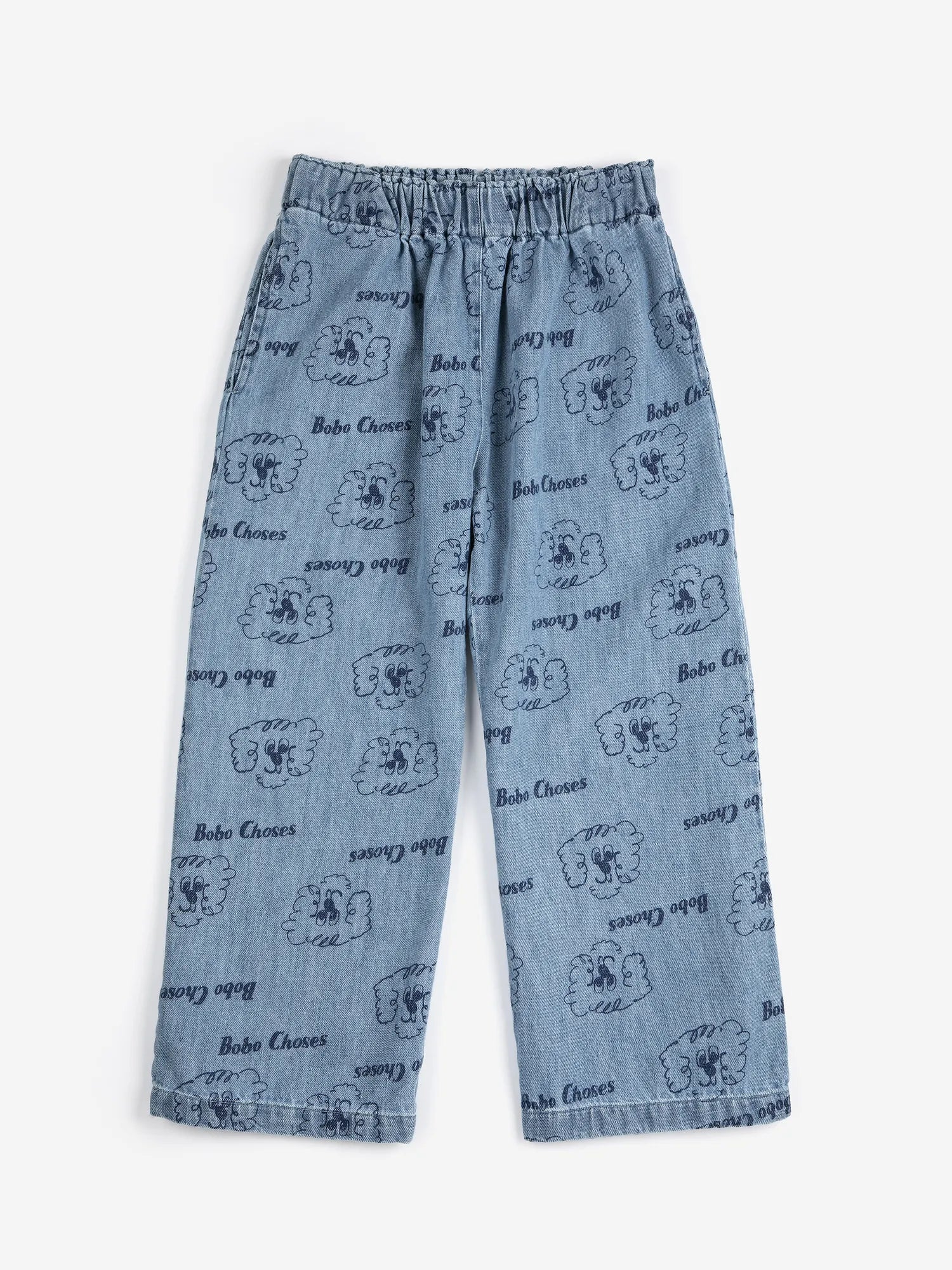 Bobo Choses Pickles The Dog Light Denim Pants Unisex