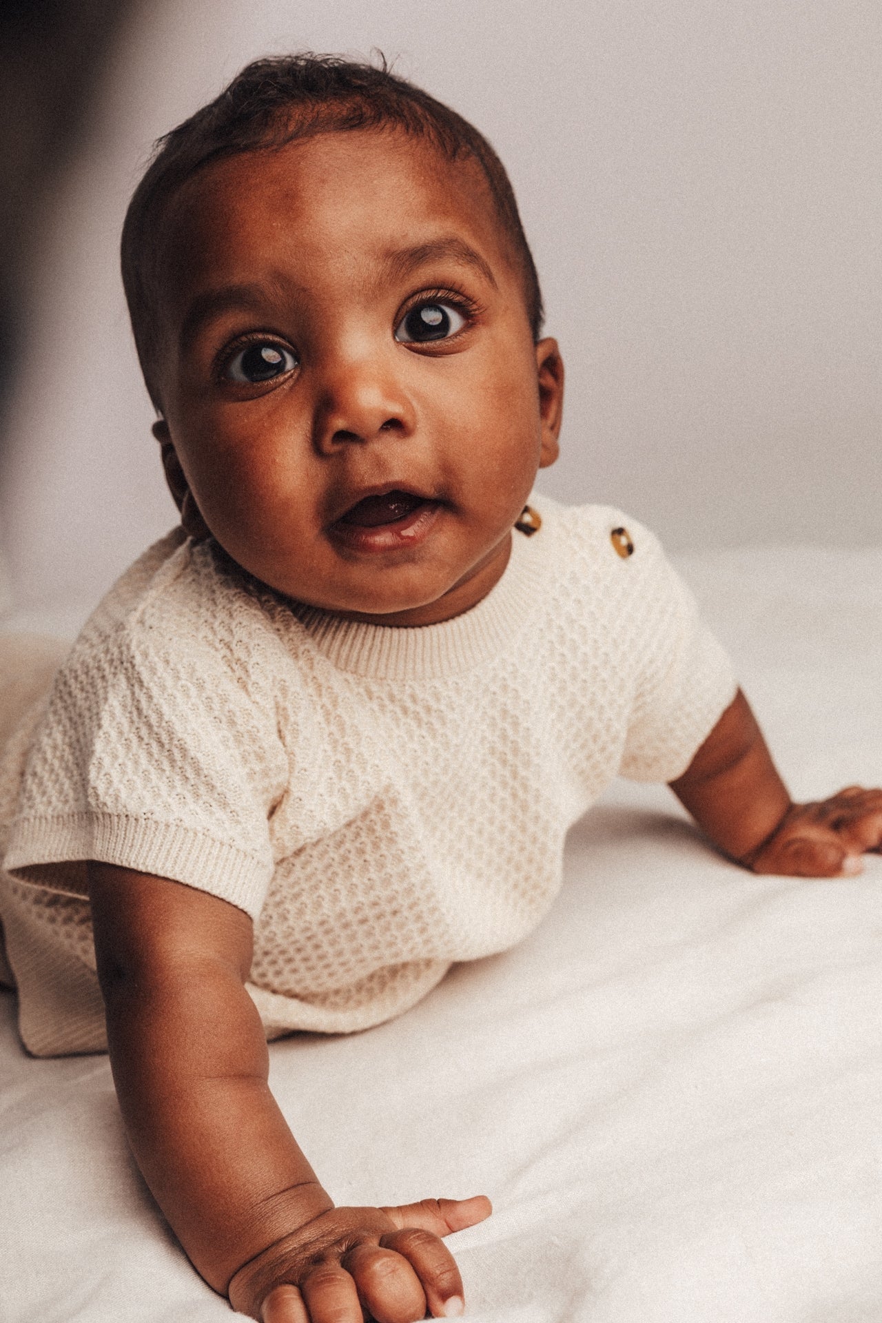 Baje Studio Frain Baby T-shirt Whit Coconut