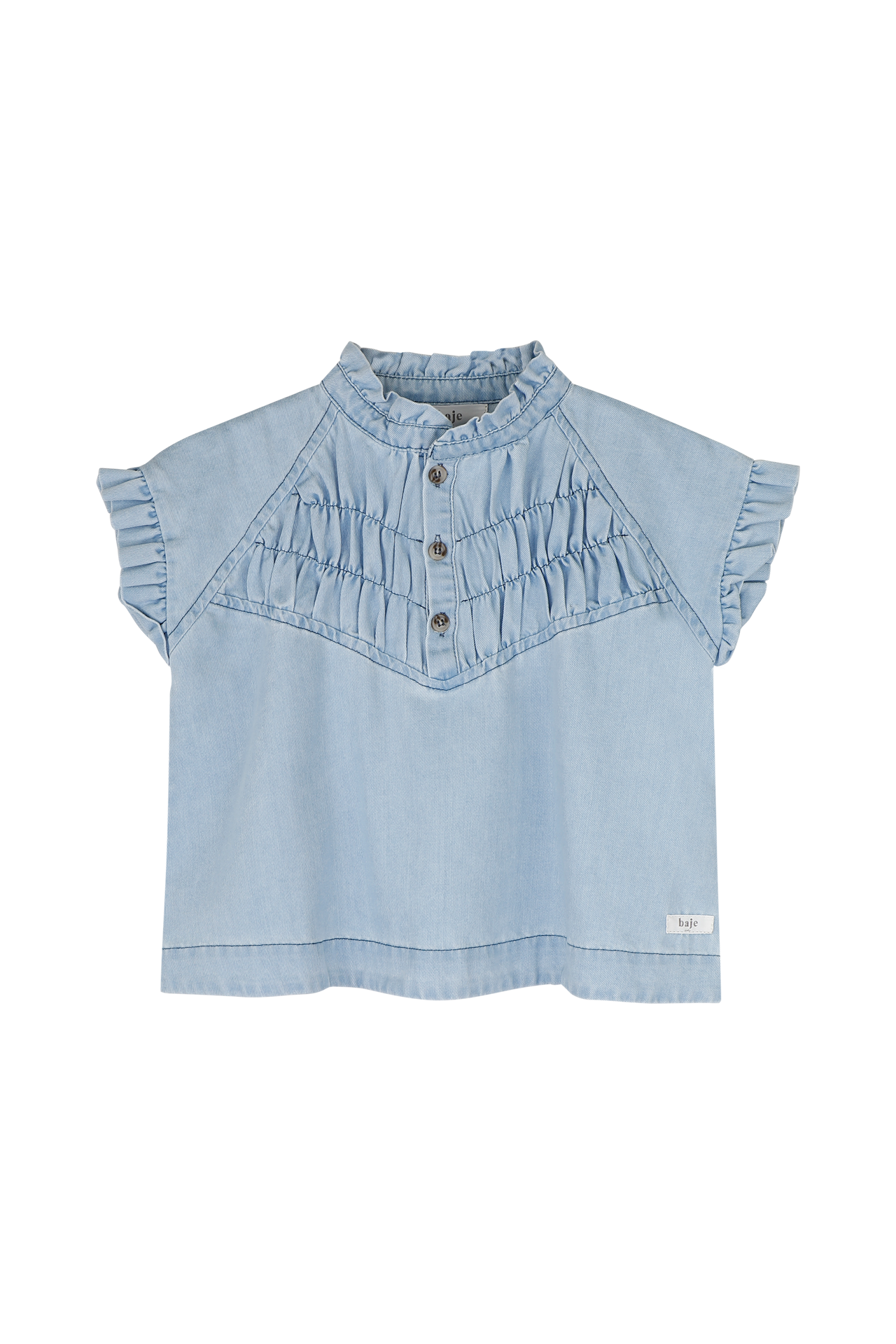 Baje Studio Robin Blouse Blue Denim Light