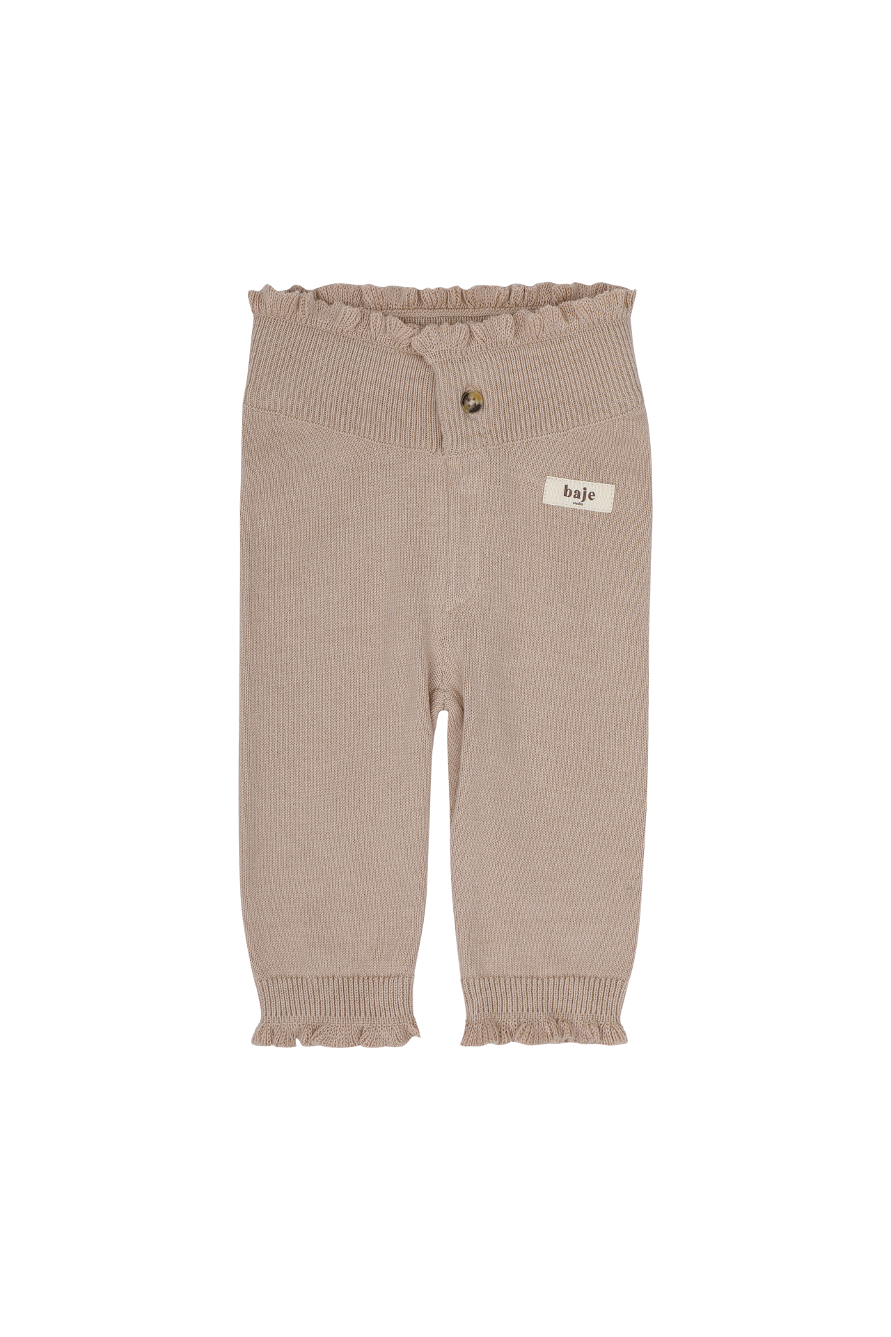 Baje Studio Lauren Gebreide Baby Broek Rose Cafe