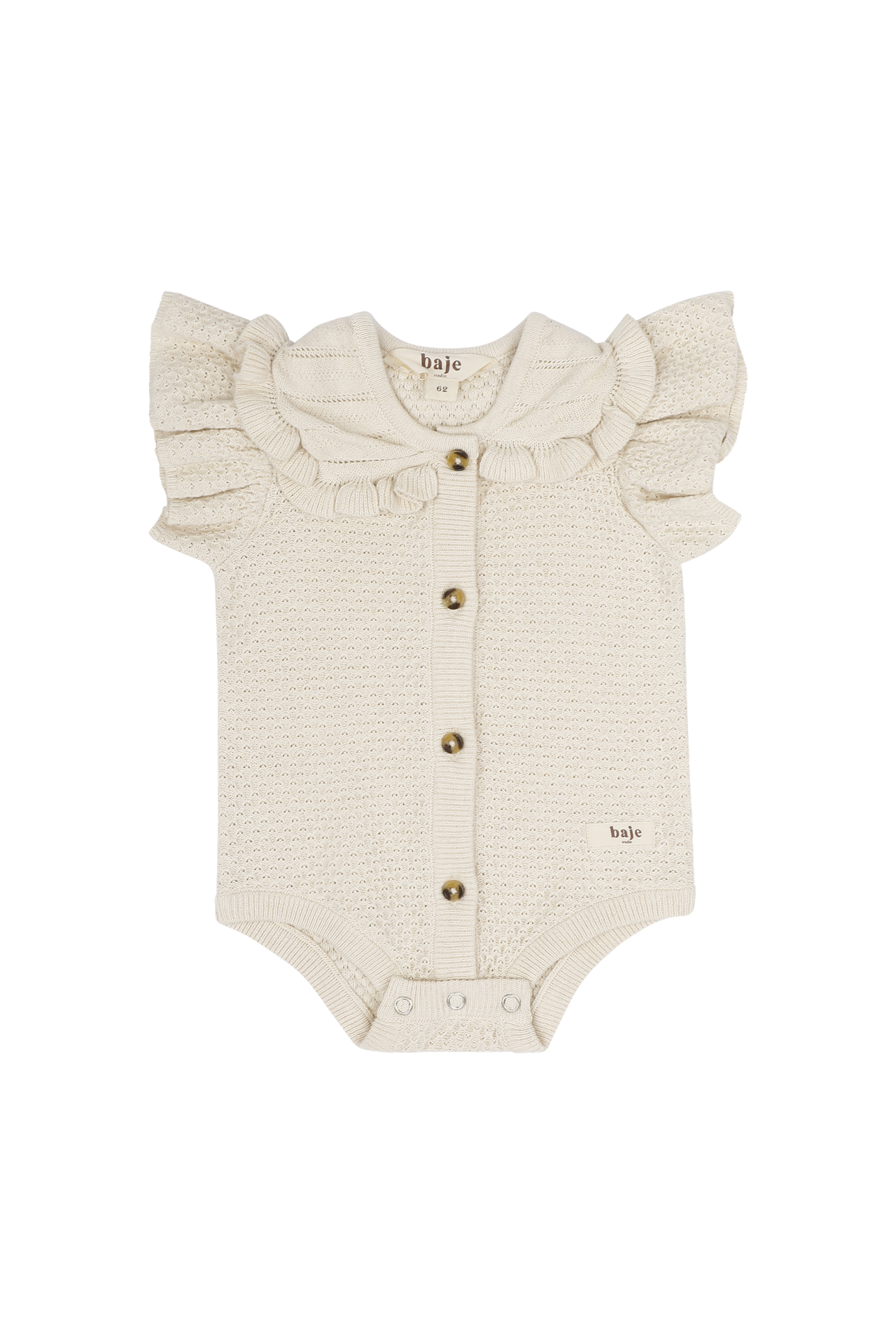 Baje Studio Lousy Baby Romper Off White