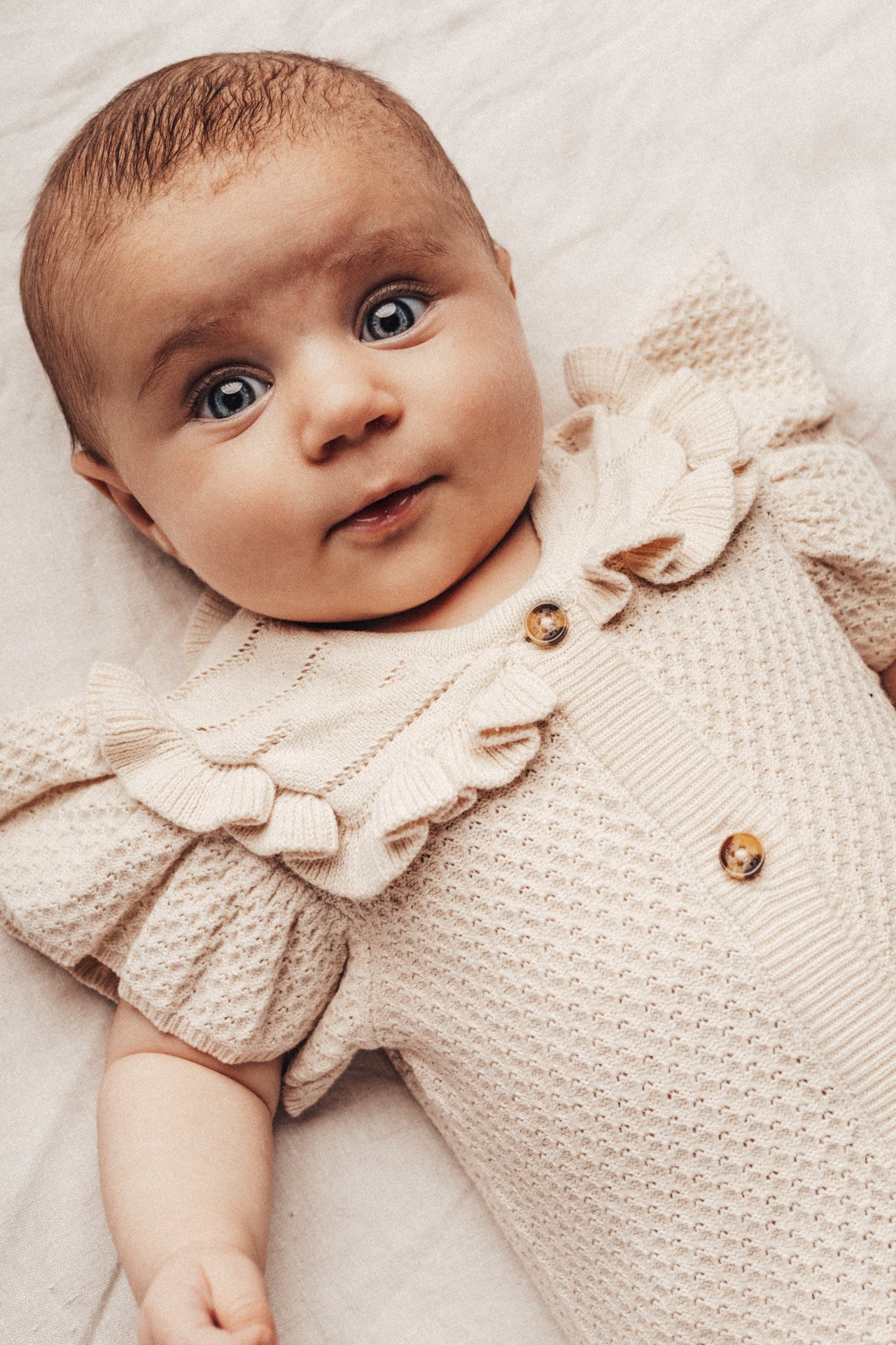 Baje Studio Lousy Baby Romper Off White