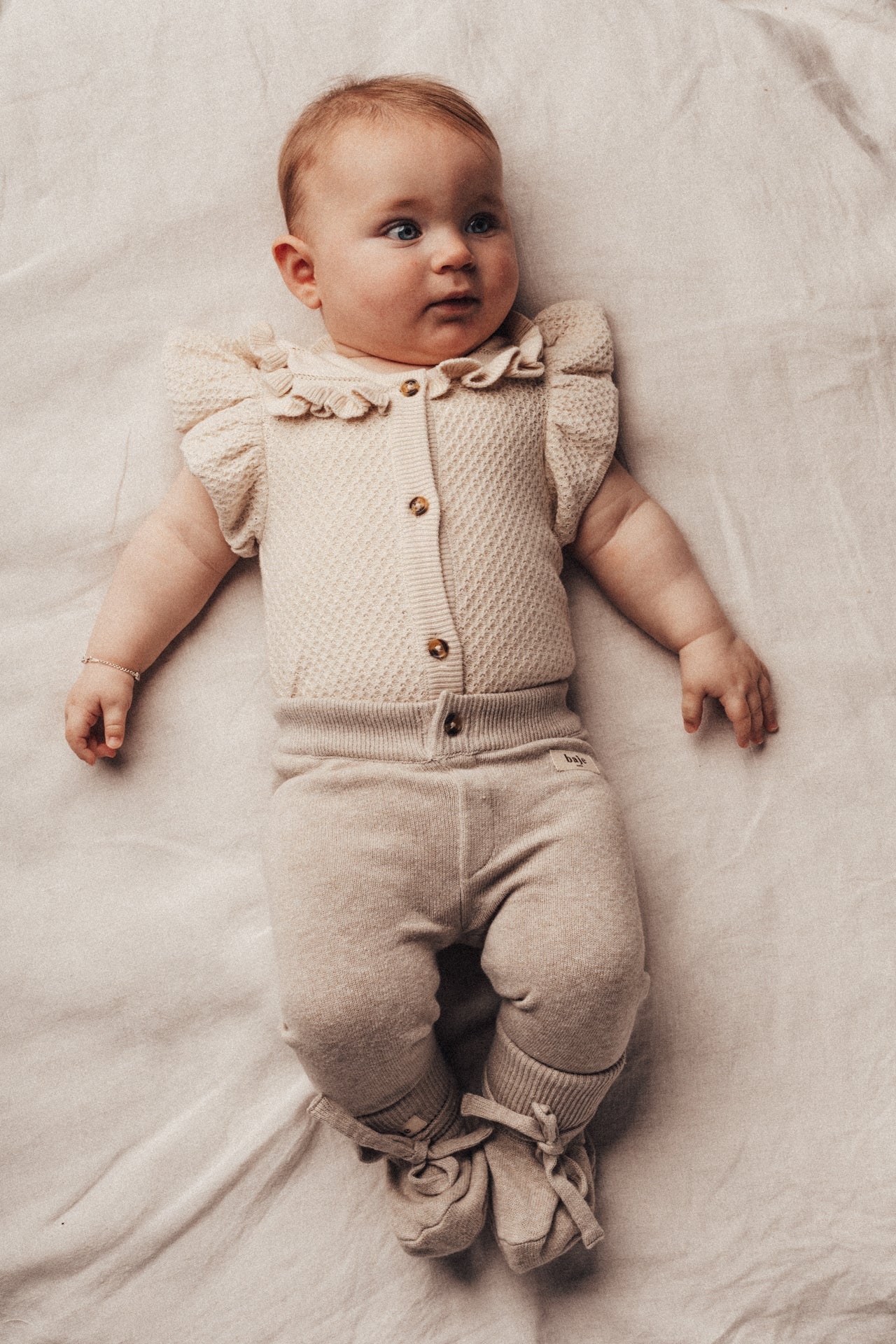 Baje Studio Lousy Baby Romper Off White