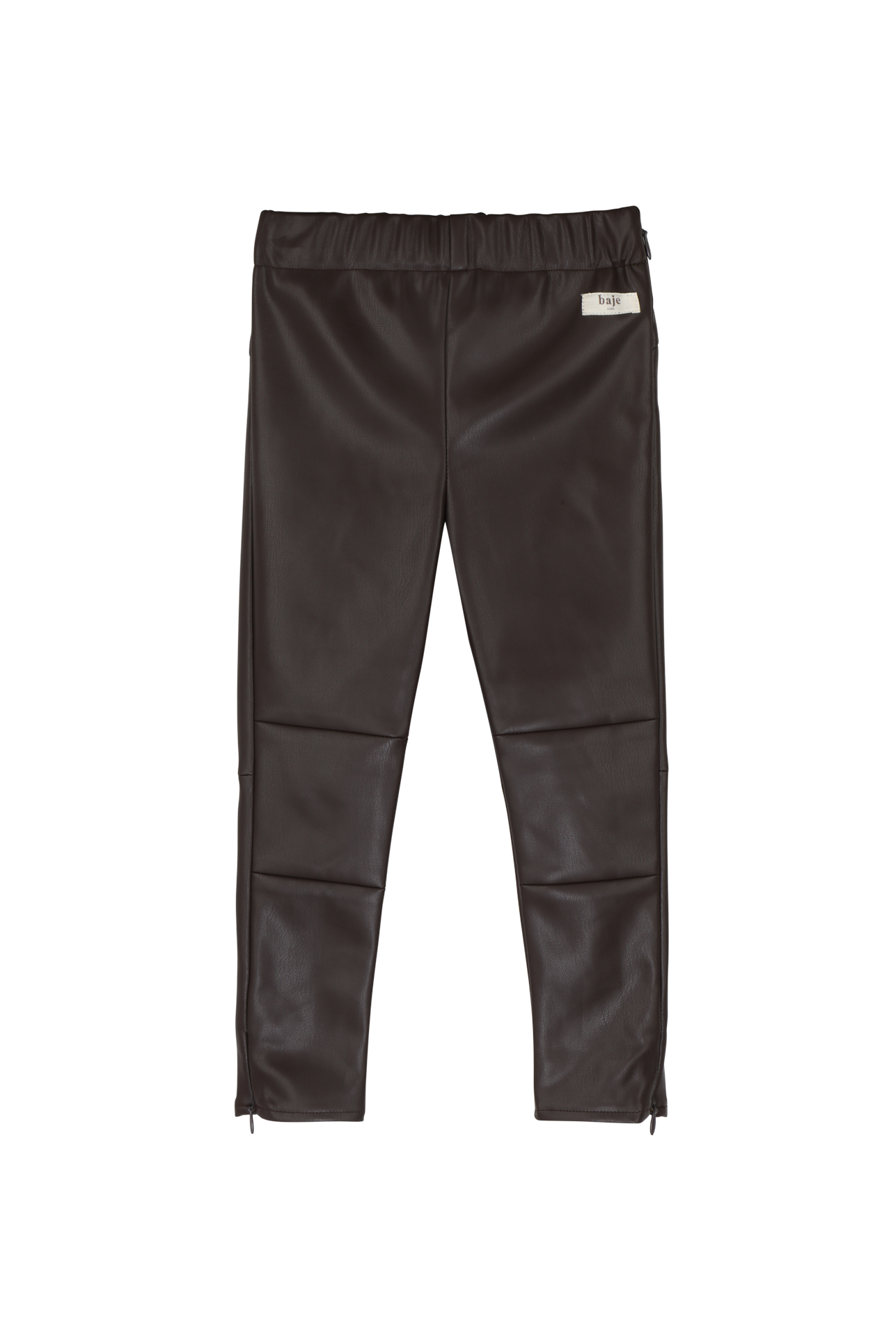 Baje Studio Laurin Brown Choco Faux Leather Broek