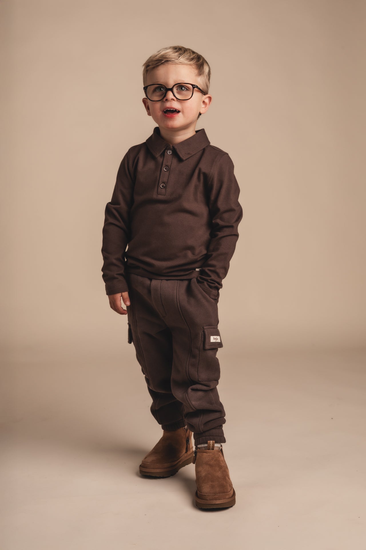 Baje Studio Nikolai Polo Shirt Brown Choco
