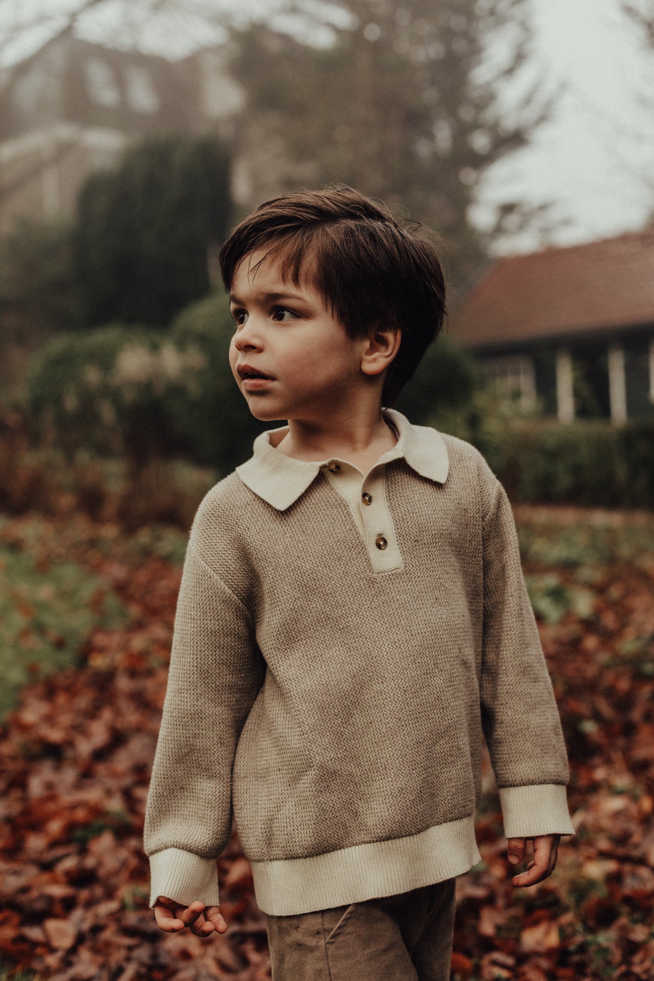 Baje Studio Nuka Poloshirt Taupe Light