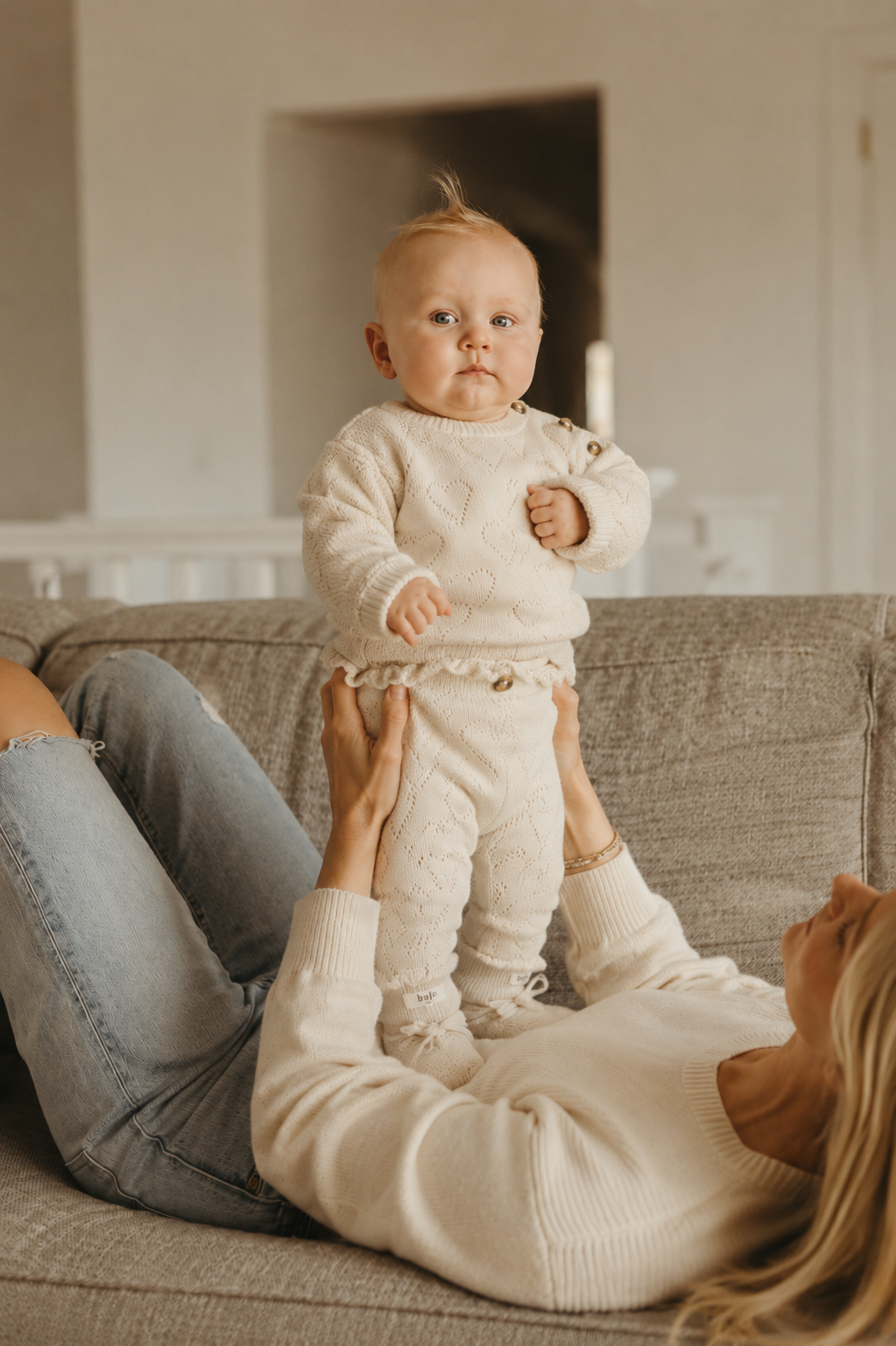 Baje Studio Baby Mexi Top Creme Oat