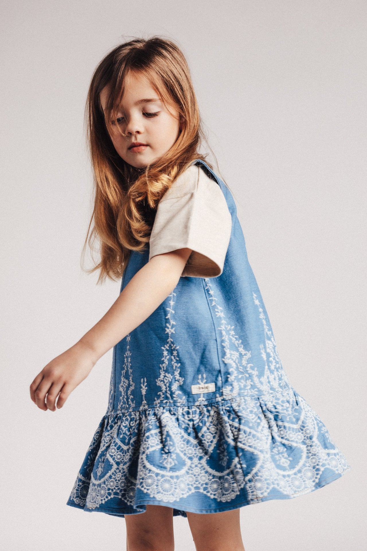 Baje Studio Saartje Blue Denim Jurk