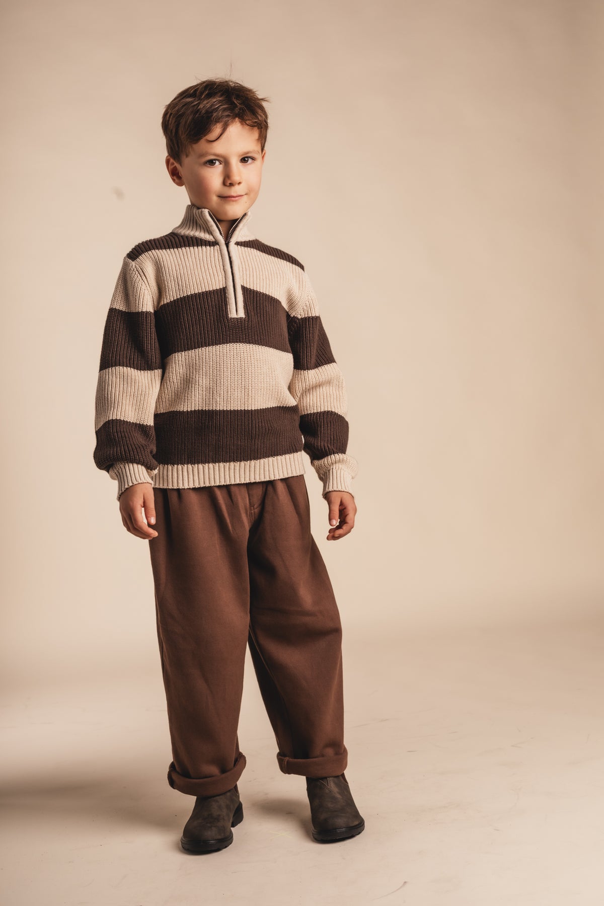 Baje Studio Damye Broek Brown Dark