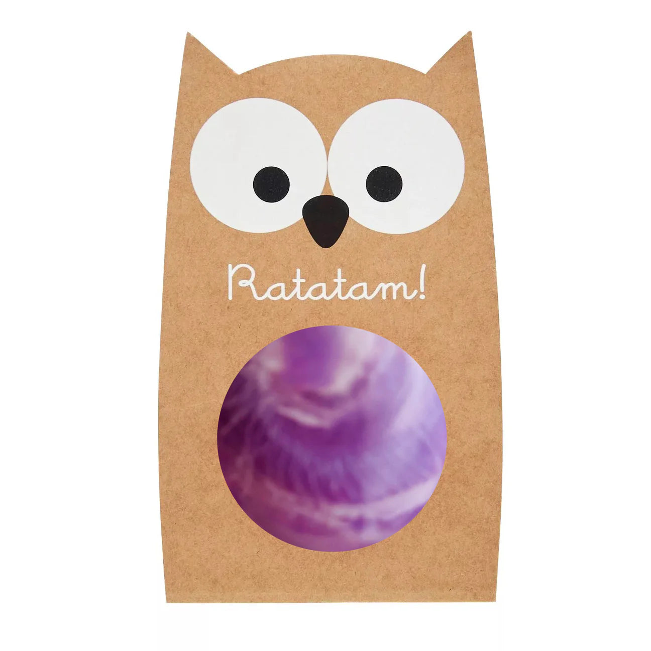 Ratatam Bouncy Owl Balls Marble Purple Stuiterbal