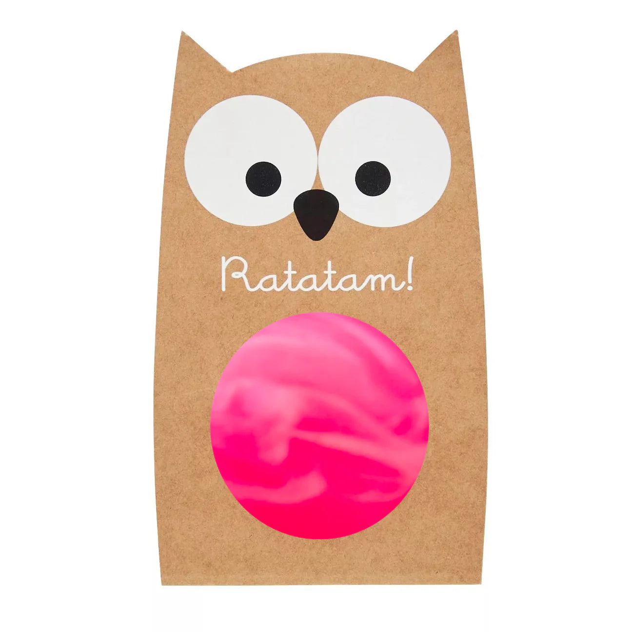 Ratatam Bouncy Ball Marble Pink Stuiterbal