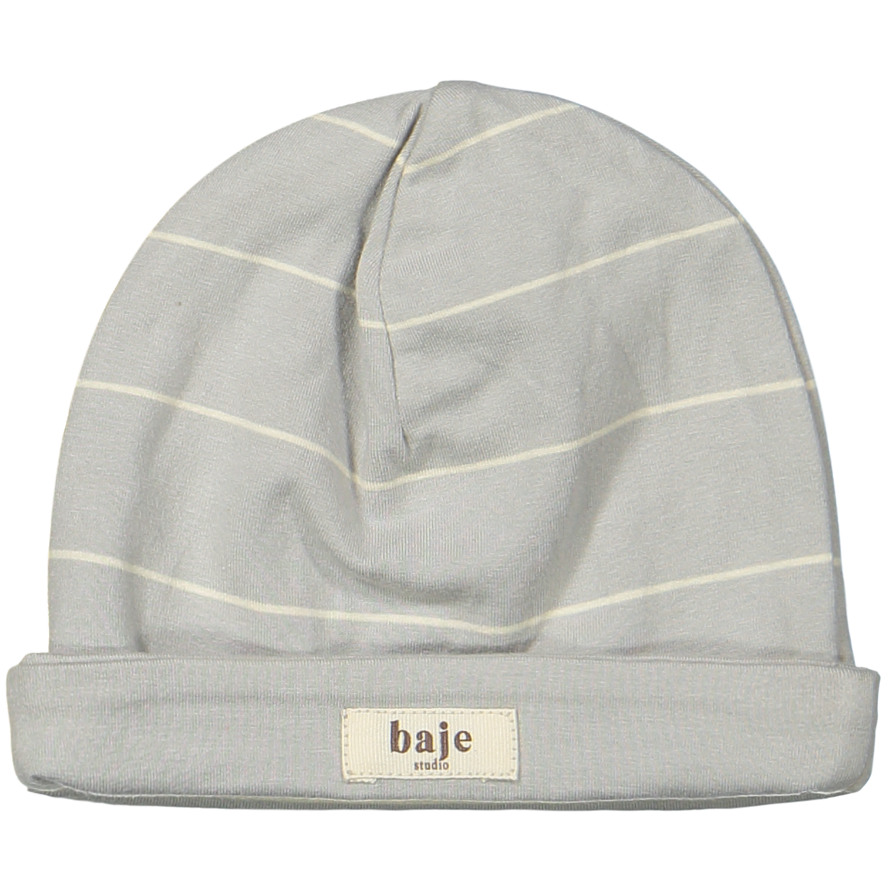 Baje Studio baby muts stripe blue steel
