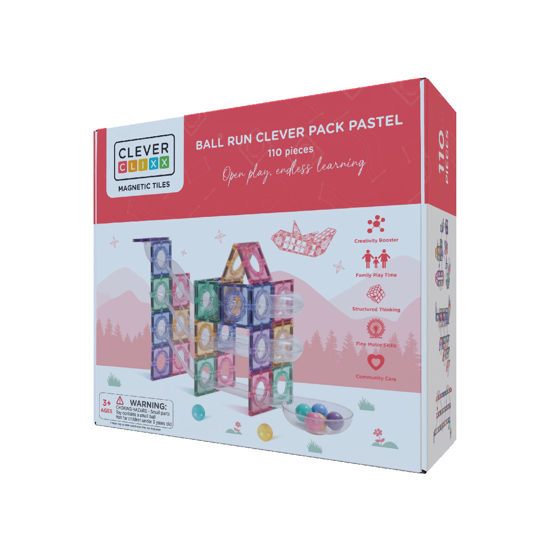 Cleverclixx Bal run clever pack pastel 110 stuks