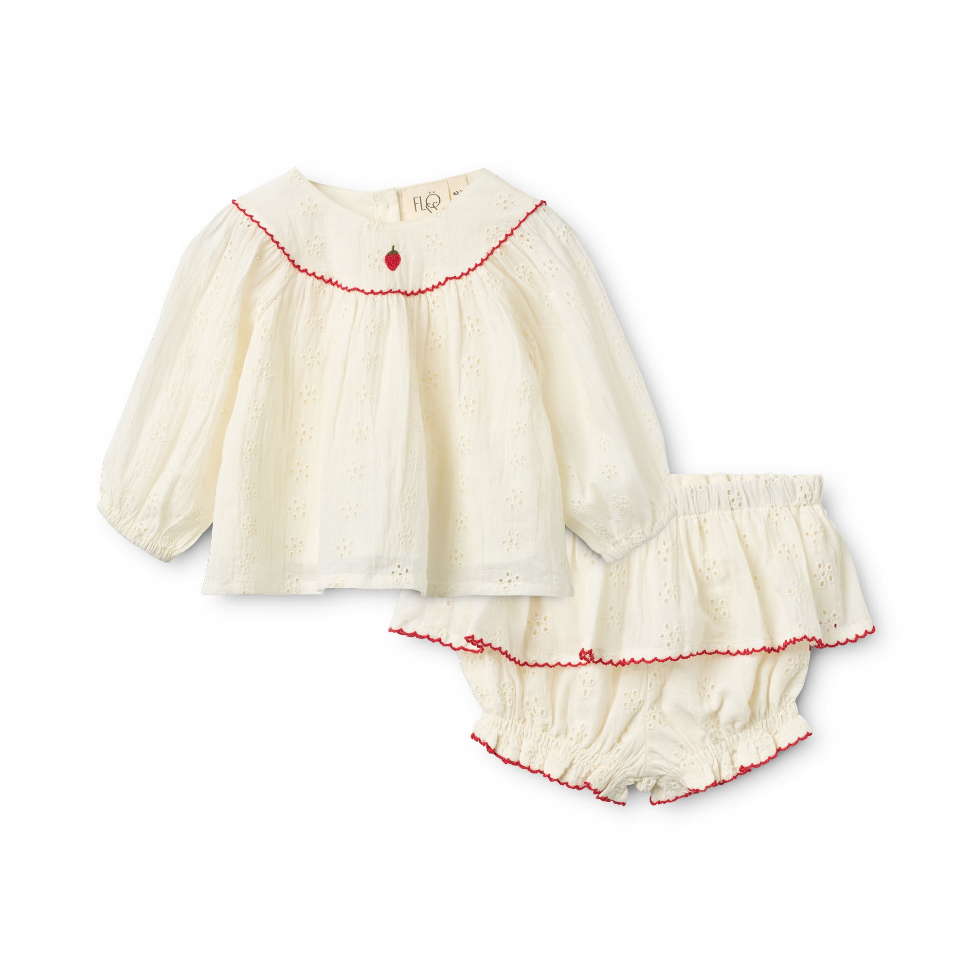 Flöss Ivory White Claire Baby set