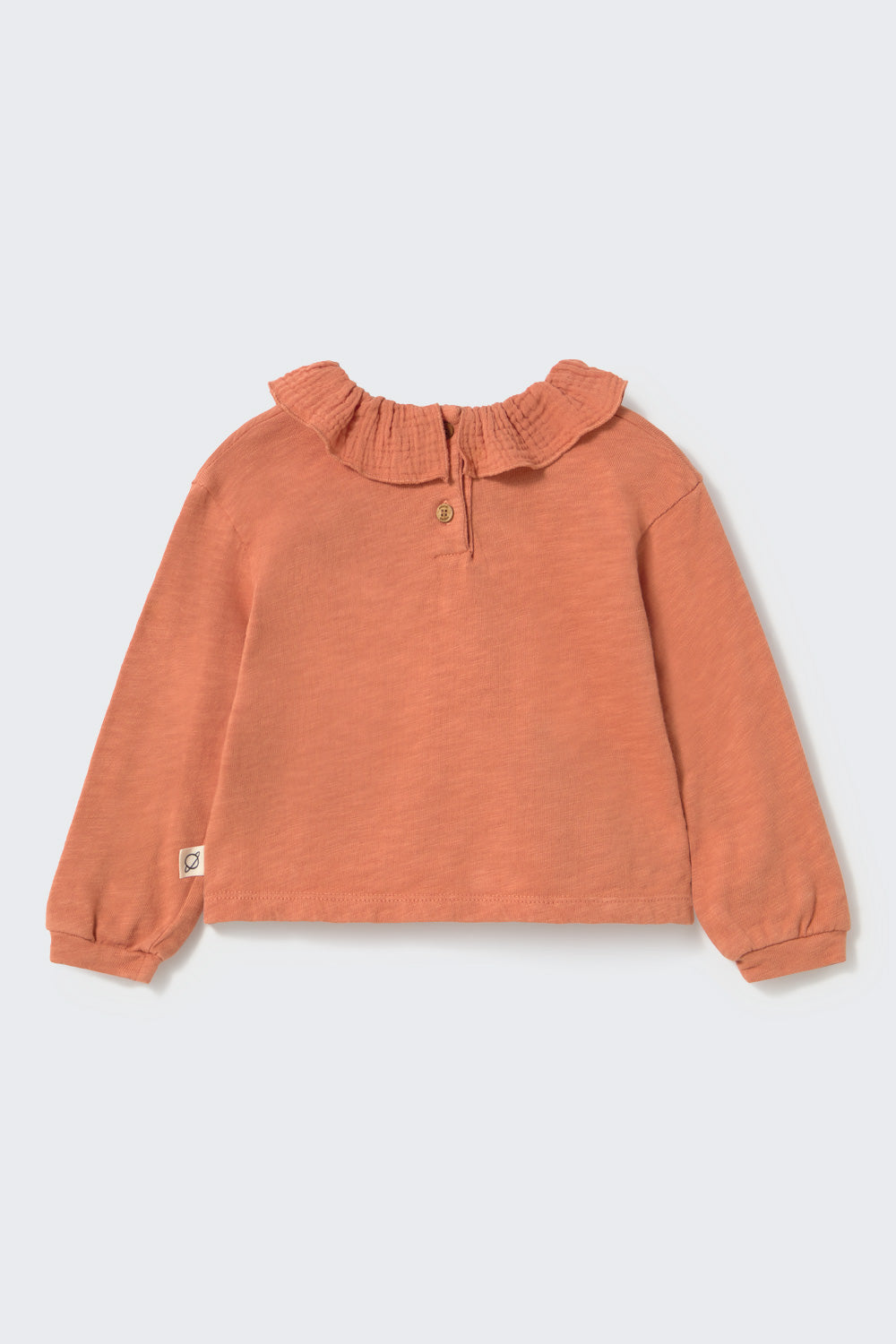 My Little Cozmo Baby Clara Pink Siena Brushed Ruffle Shirt