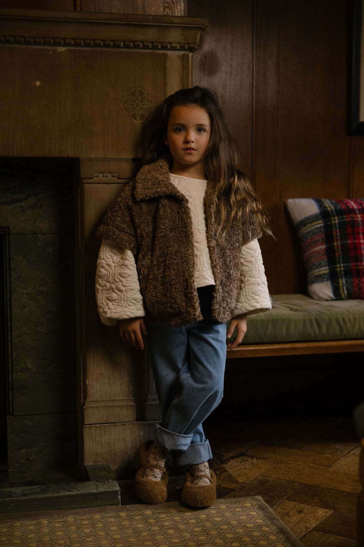 Charlie Petite Nine Gilet Brown Girls