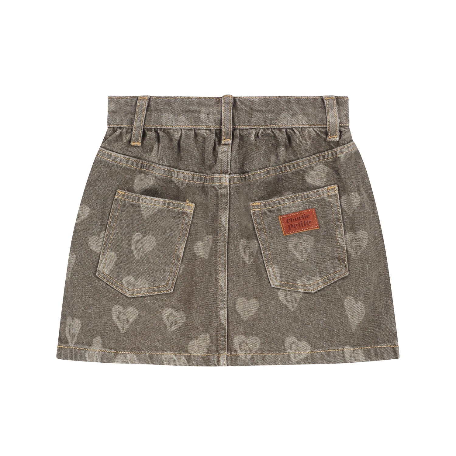 Charlie Petite Sil Skirt Forest Green