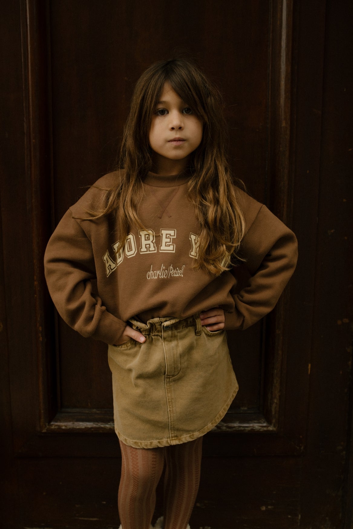 Charlie Petite Lux Sweater Brown
