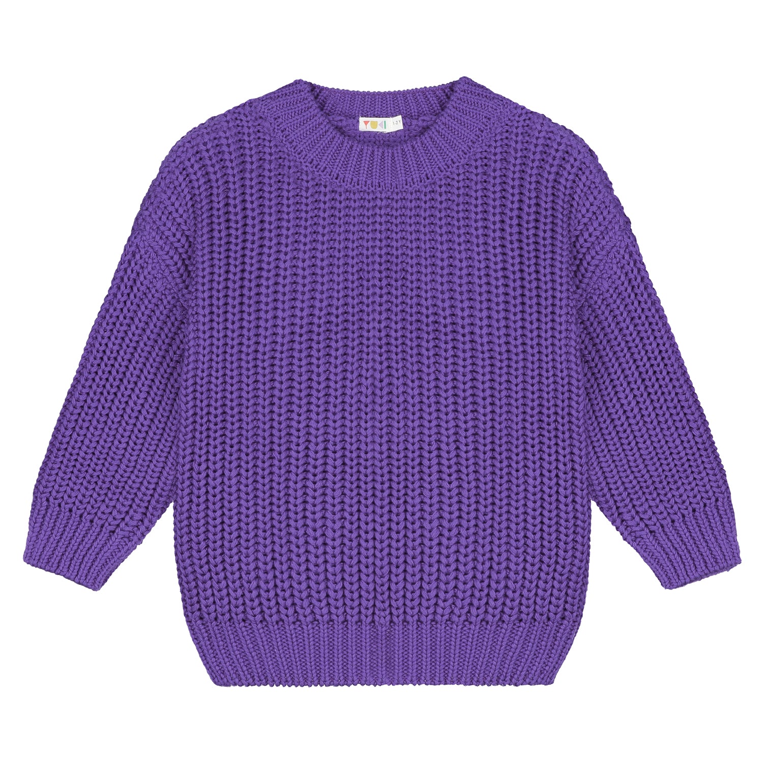 Yuki Chunky Knitted Sweater Amethyst Unisex