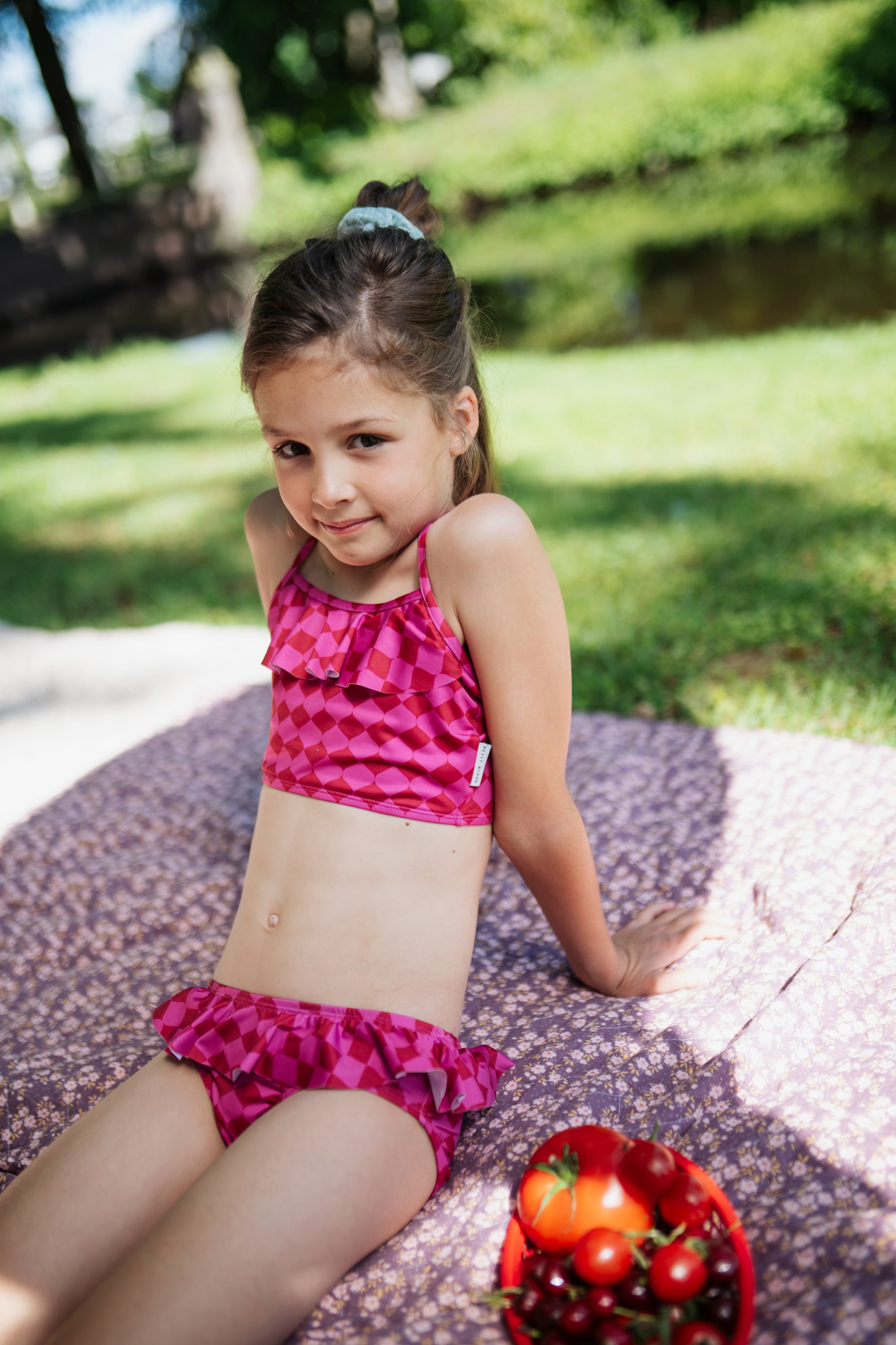 Petit Blush Ruffle Bikini berry Blush