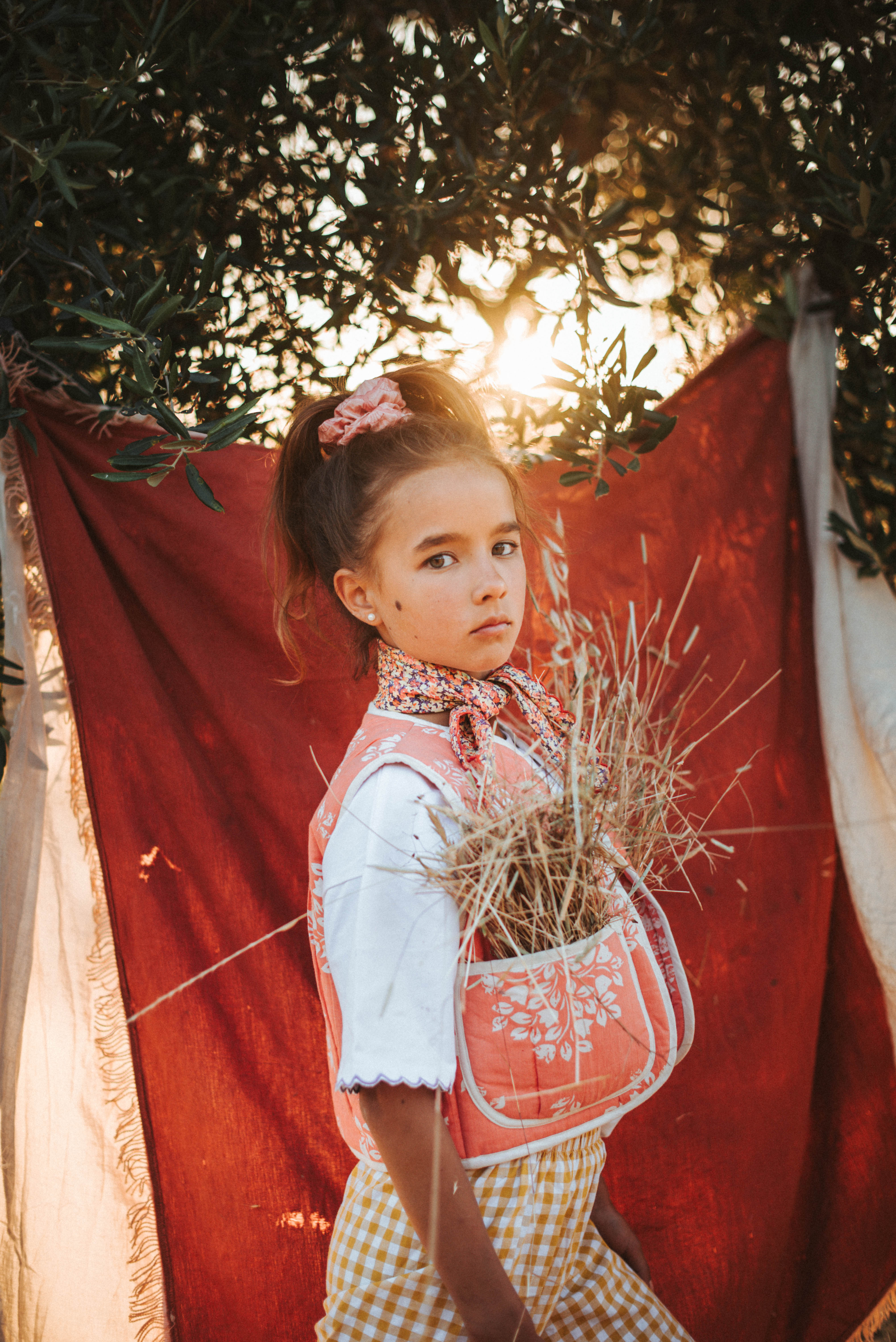 Maja Kids Scrunchie Harvey Liberty Roze