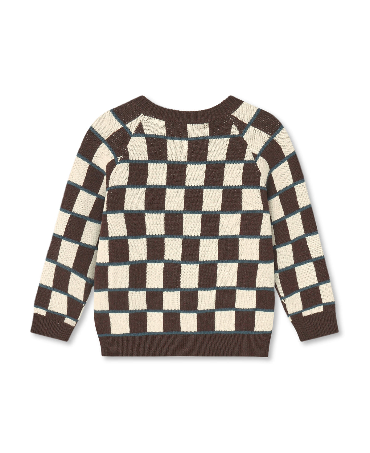 Fliink Nova Check Pullover Sandshell/Coffee Bean