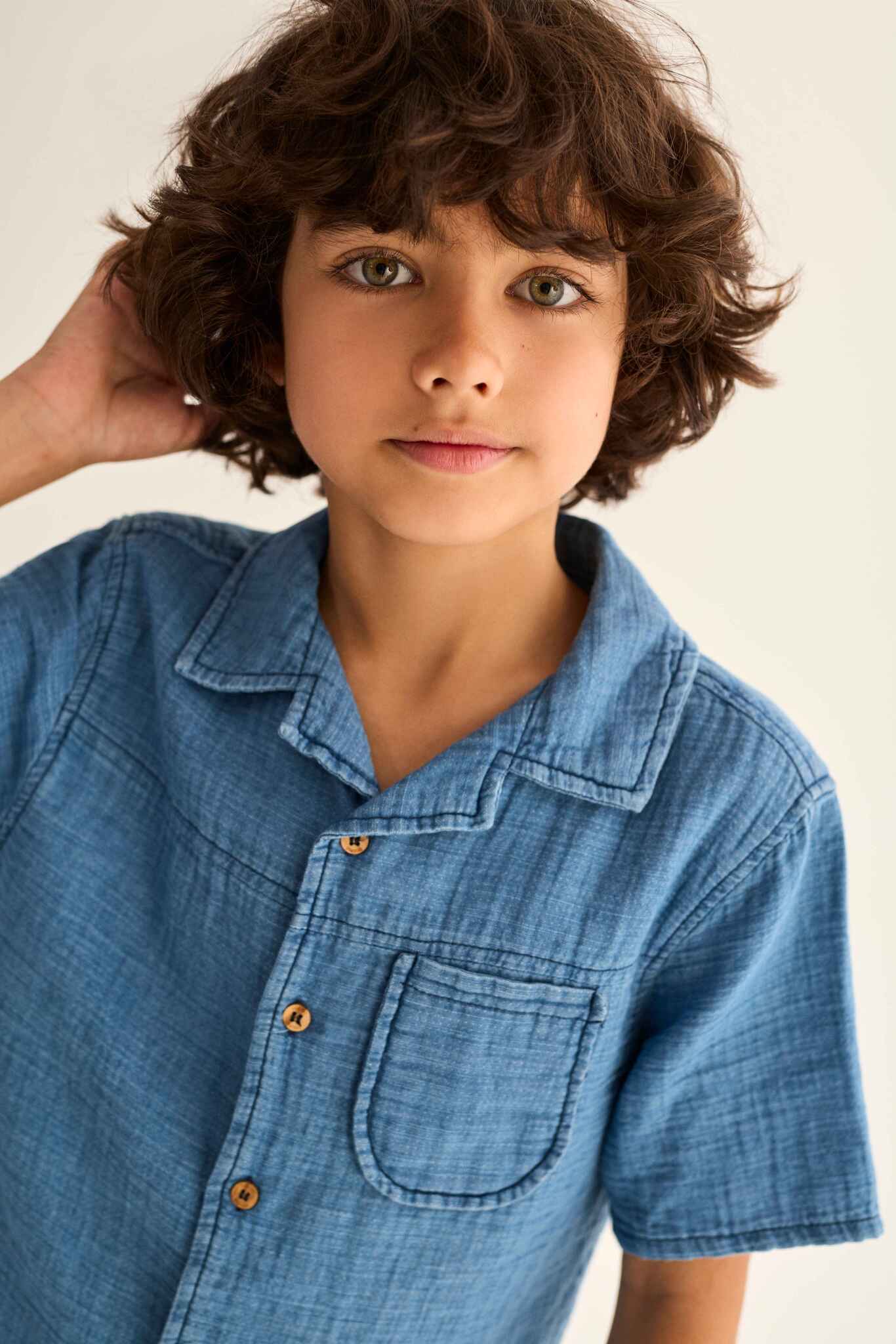 My Little Cozmo Forest Denim Blouse