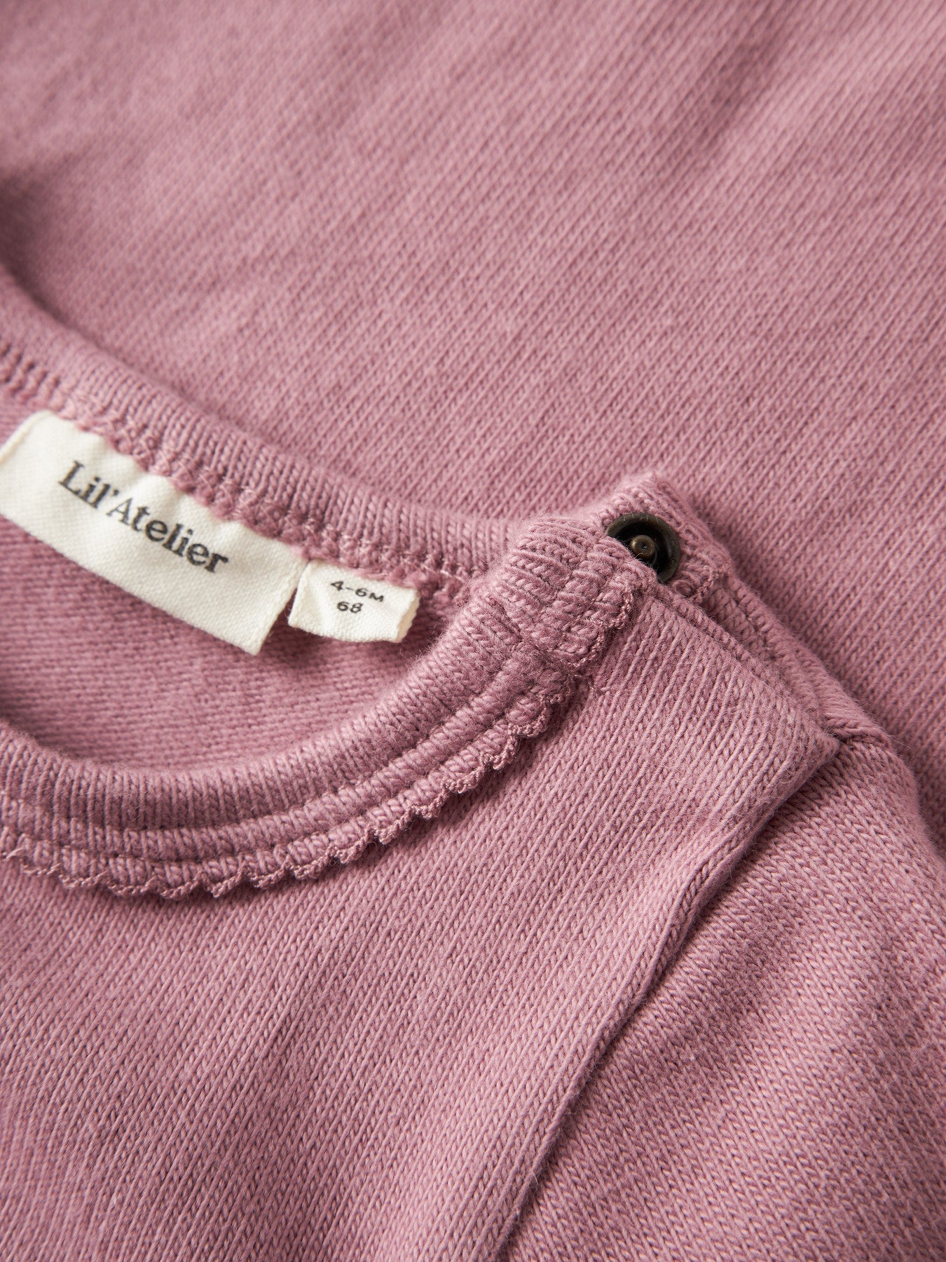 Lil Atelier LS Slim Body Romper Nostalgia Rose