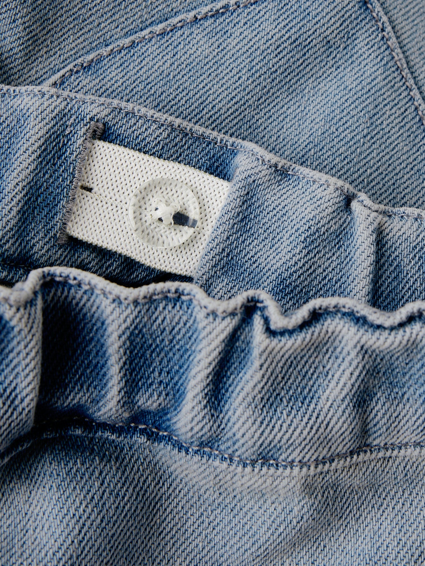 Lil Atelier Baggy Denim Jeans Met hart Blue Denim