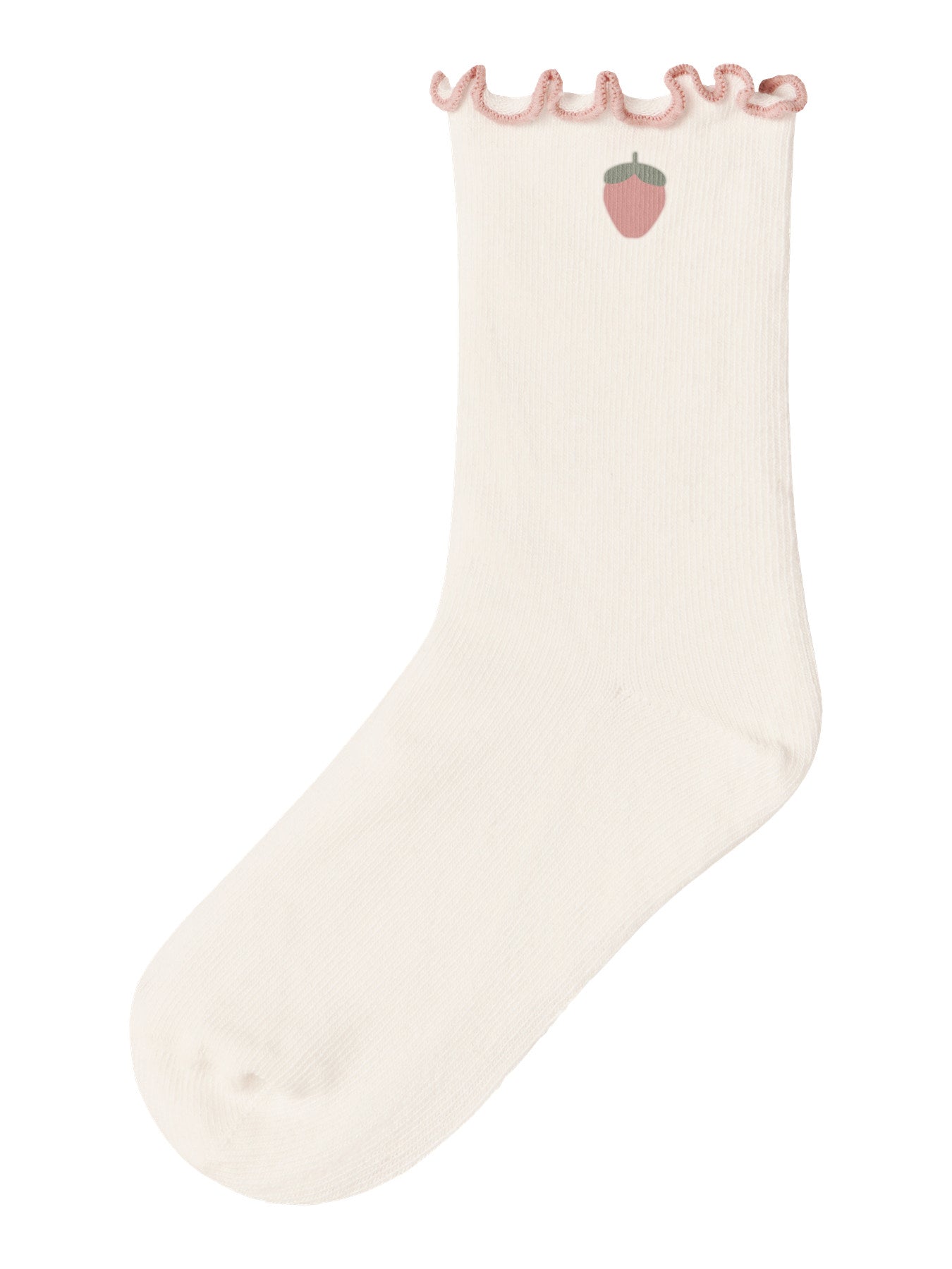 Lil Atelier Strawberry ruffle sokken