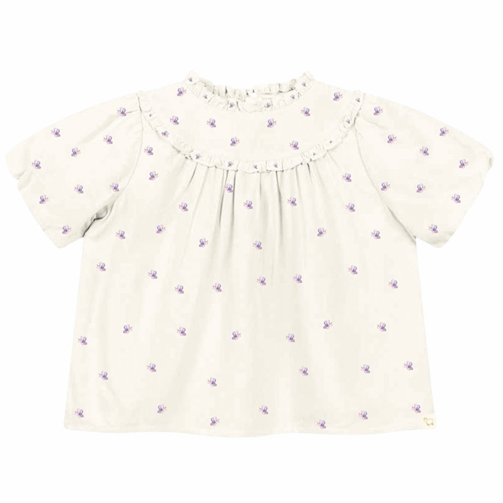 LRDM Petite Feline Flower top Girls