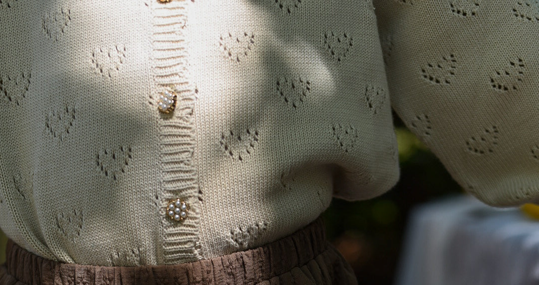 LRDM Petits Fennie Cardigan Light Sand