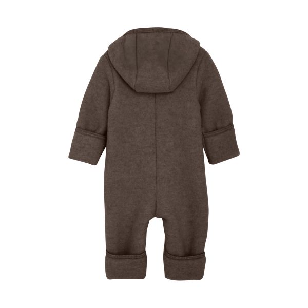 HUTTELiHUT Pram Suit Wool Fleece Brown Melange