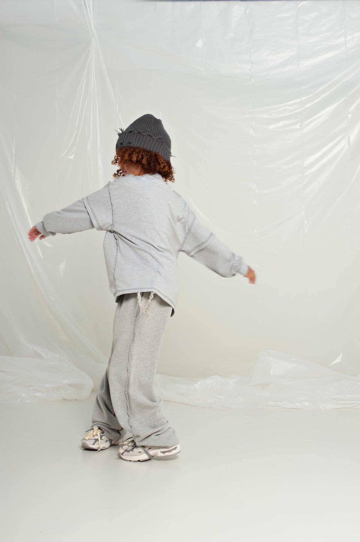 House Of Basicz The Jogger Reverzed Grey Melange