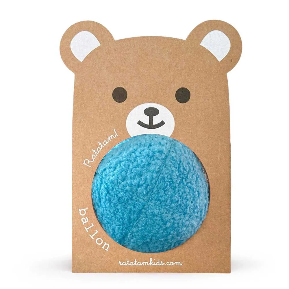 Ratatam Ballon Bal Blauw Pluche 12 CM