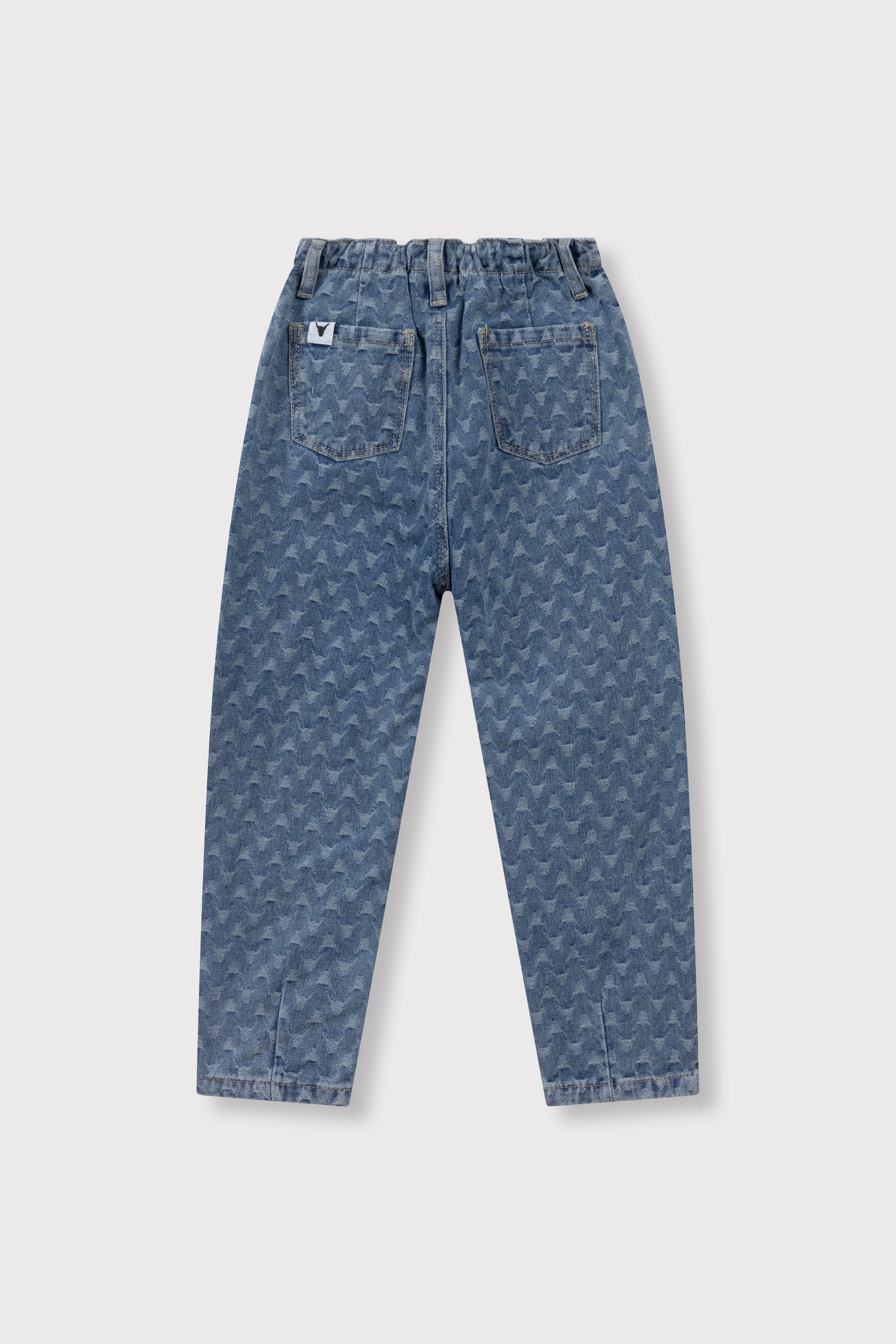 Alix Mini Woven Tapered Bull Denim Pants