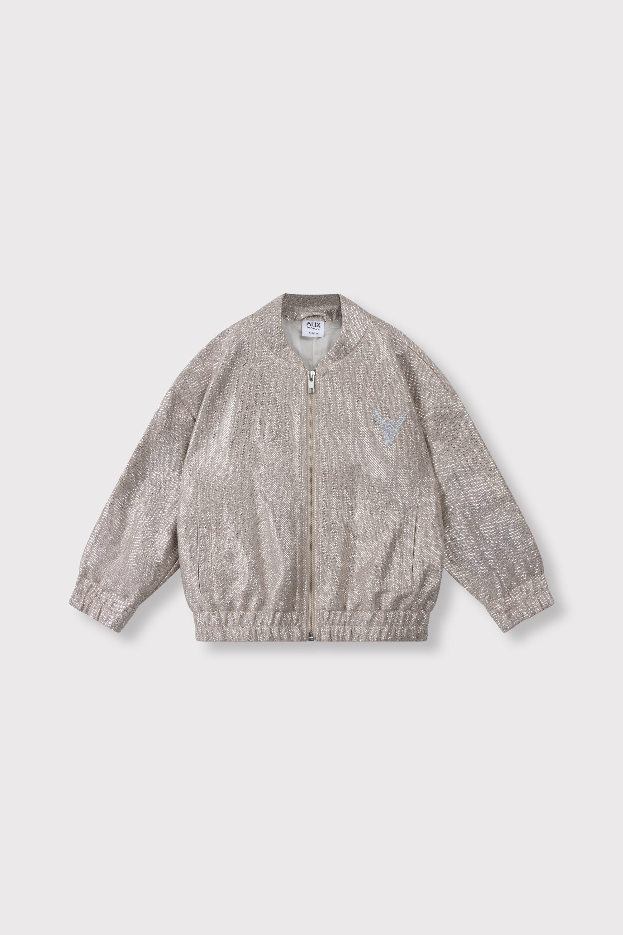 Alix Mini Knitted Silver Bomber Girls
