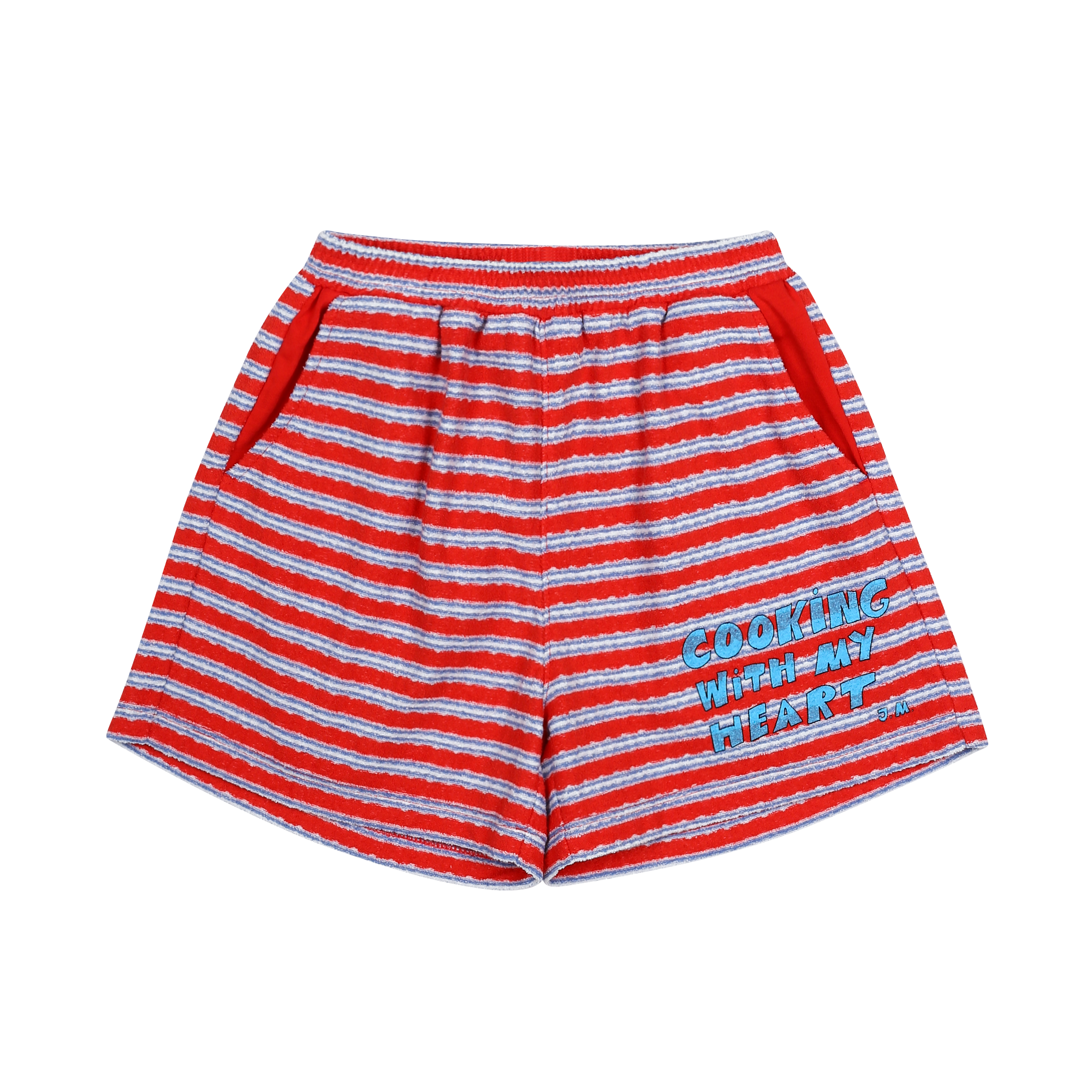 Jelly Mallow Cooking Heart Stripe Shorts