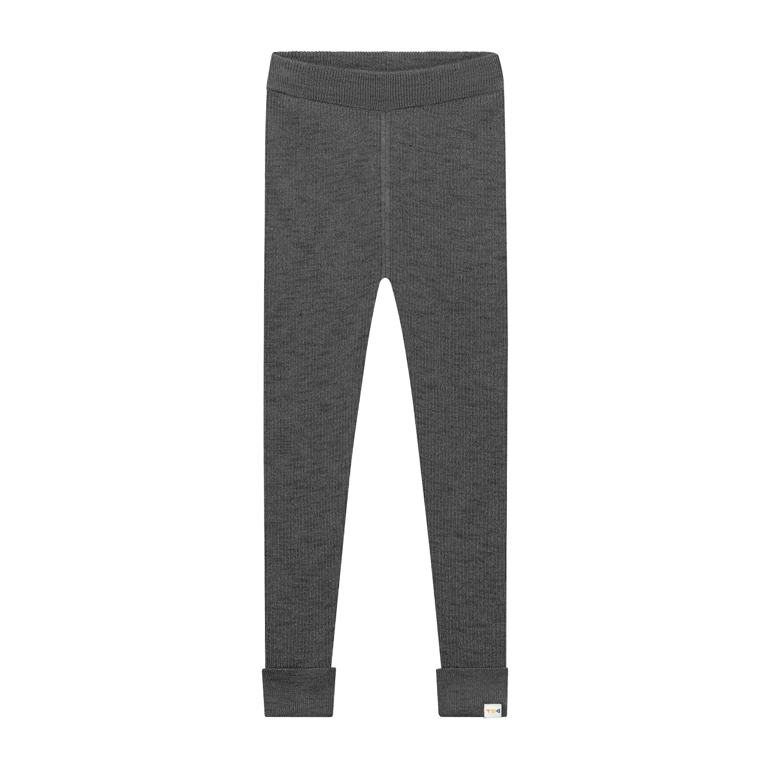 Yuki Knitted Legging Fine Rib Charcoal