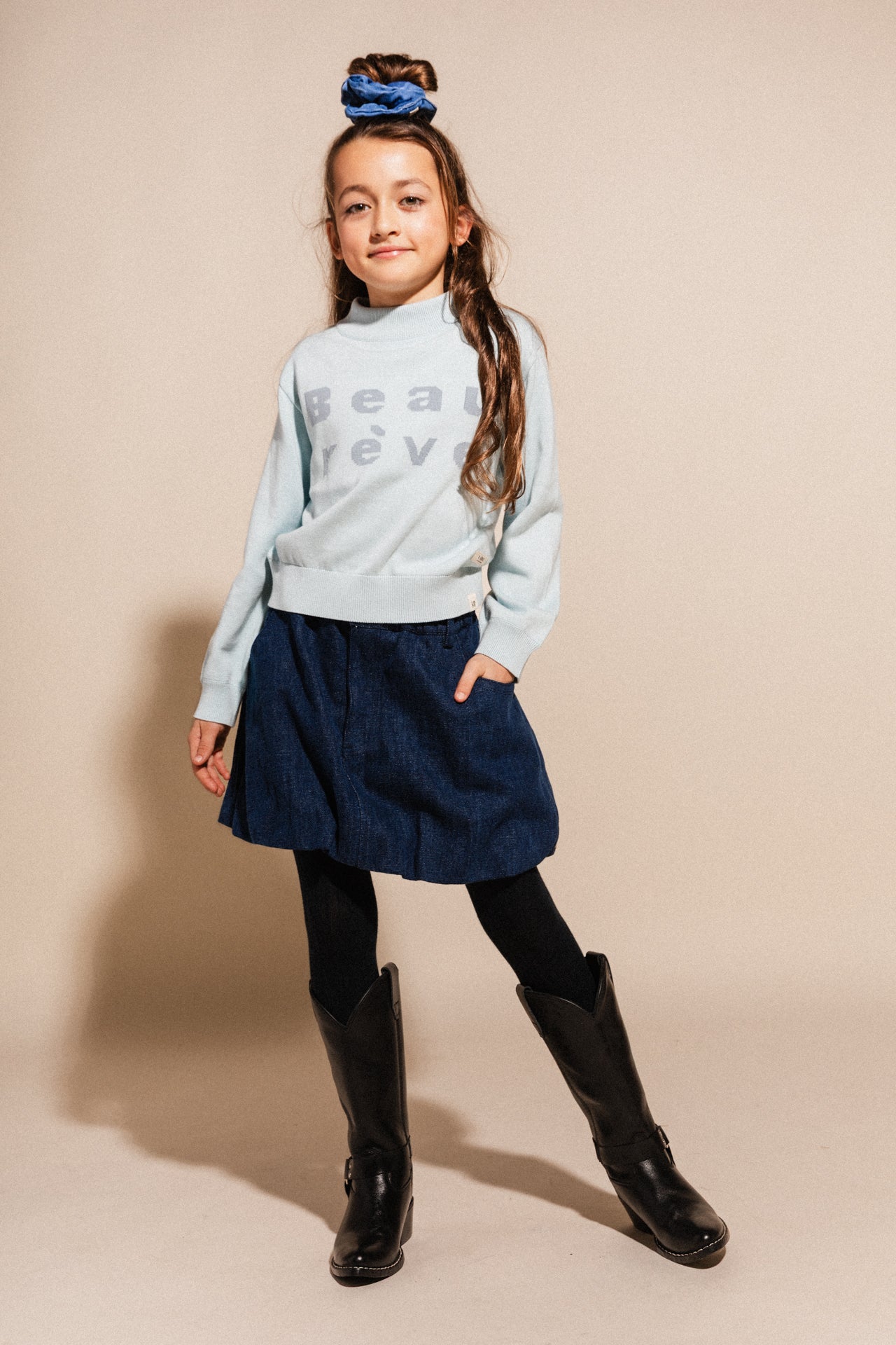 Labo De Colores Luxi Blue Denim Skirt